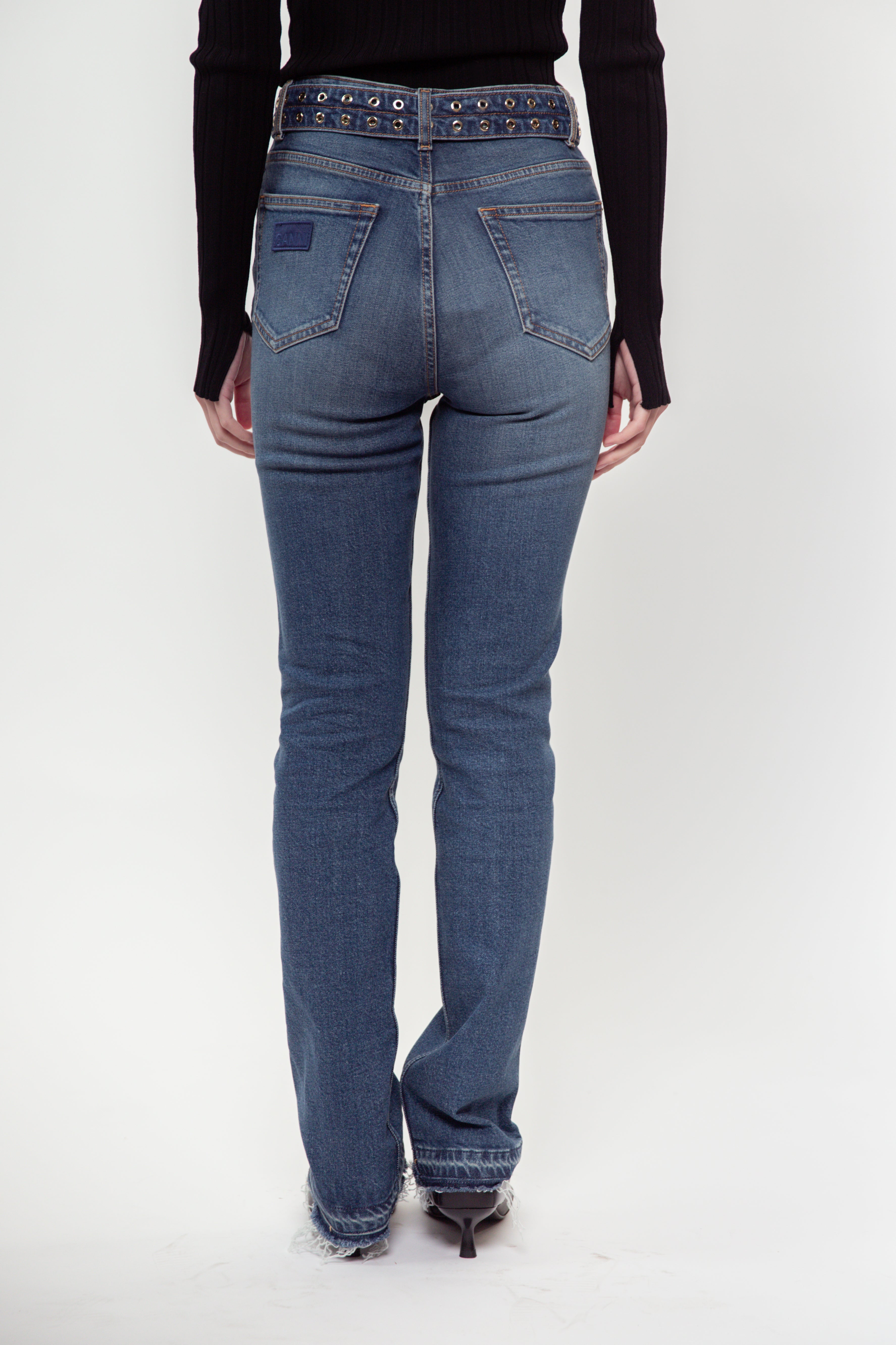 Future Denim Belted Carri Jean - Blue