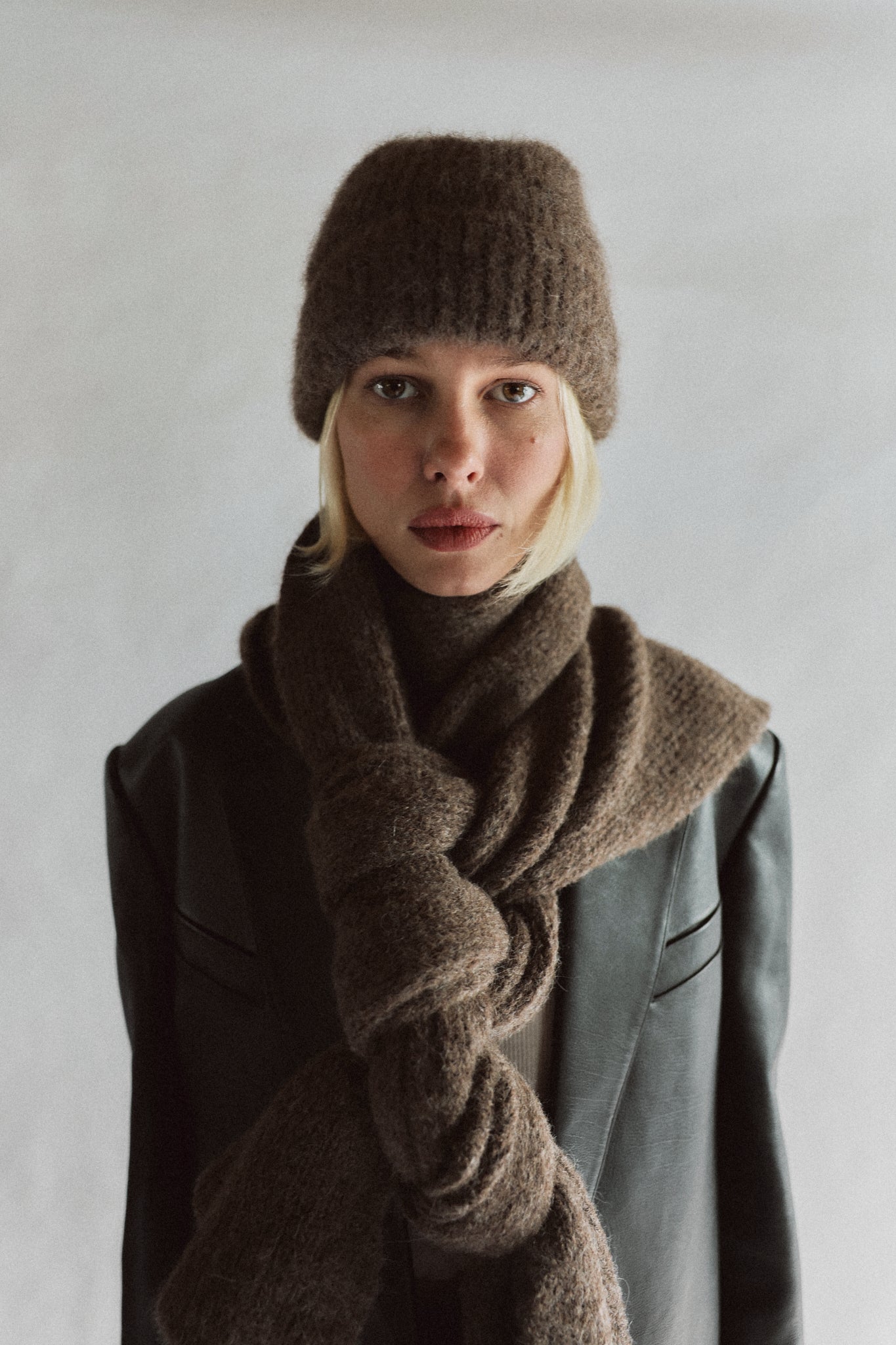 Piper Beanie - Heather Brown