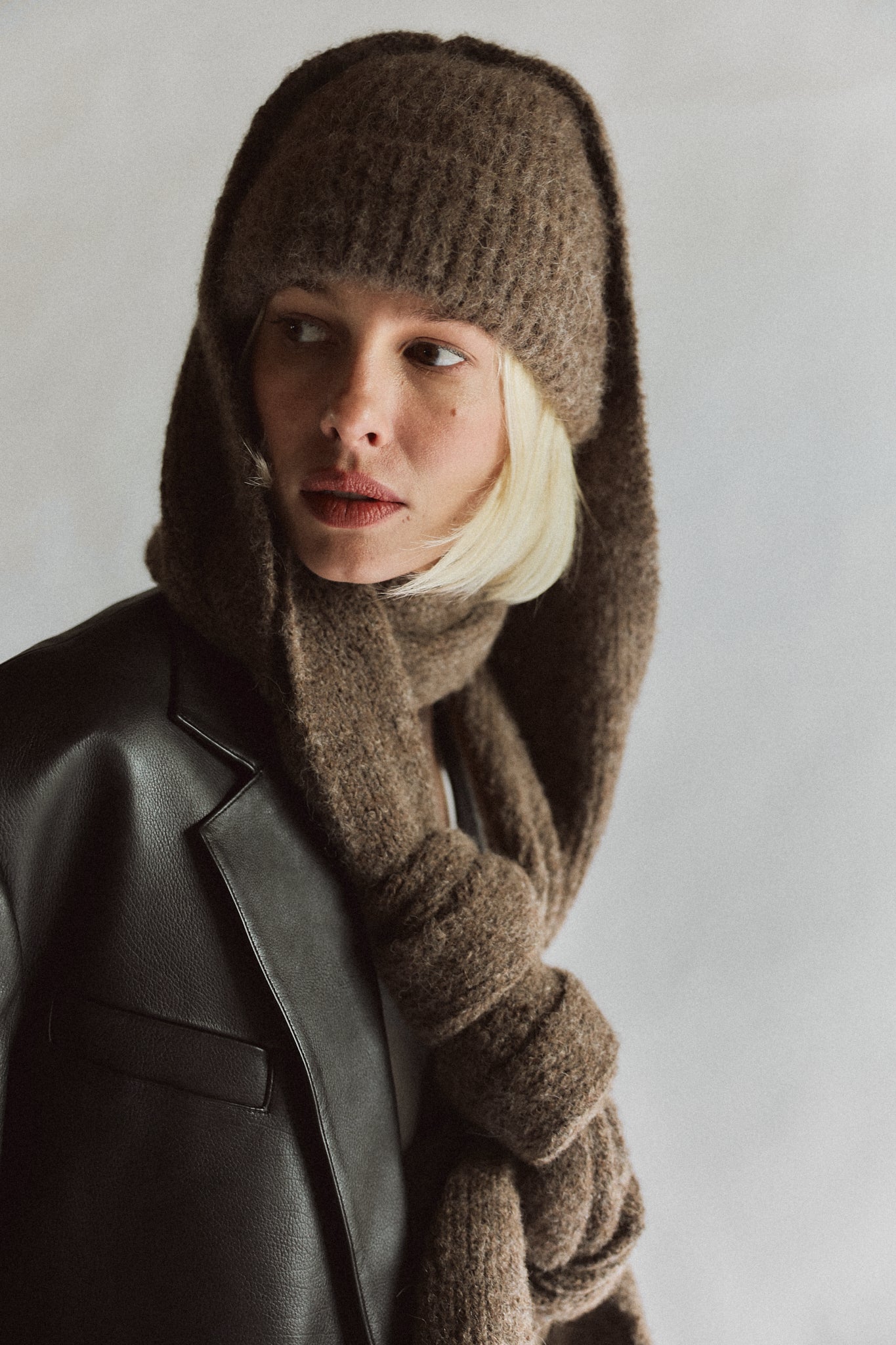 Piper Beanie - Heather Brown