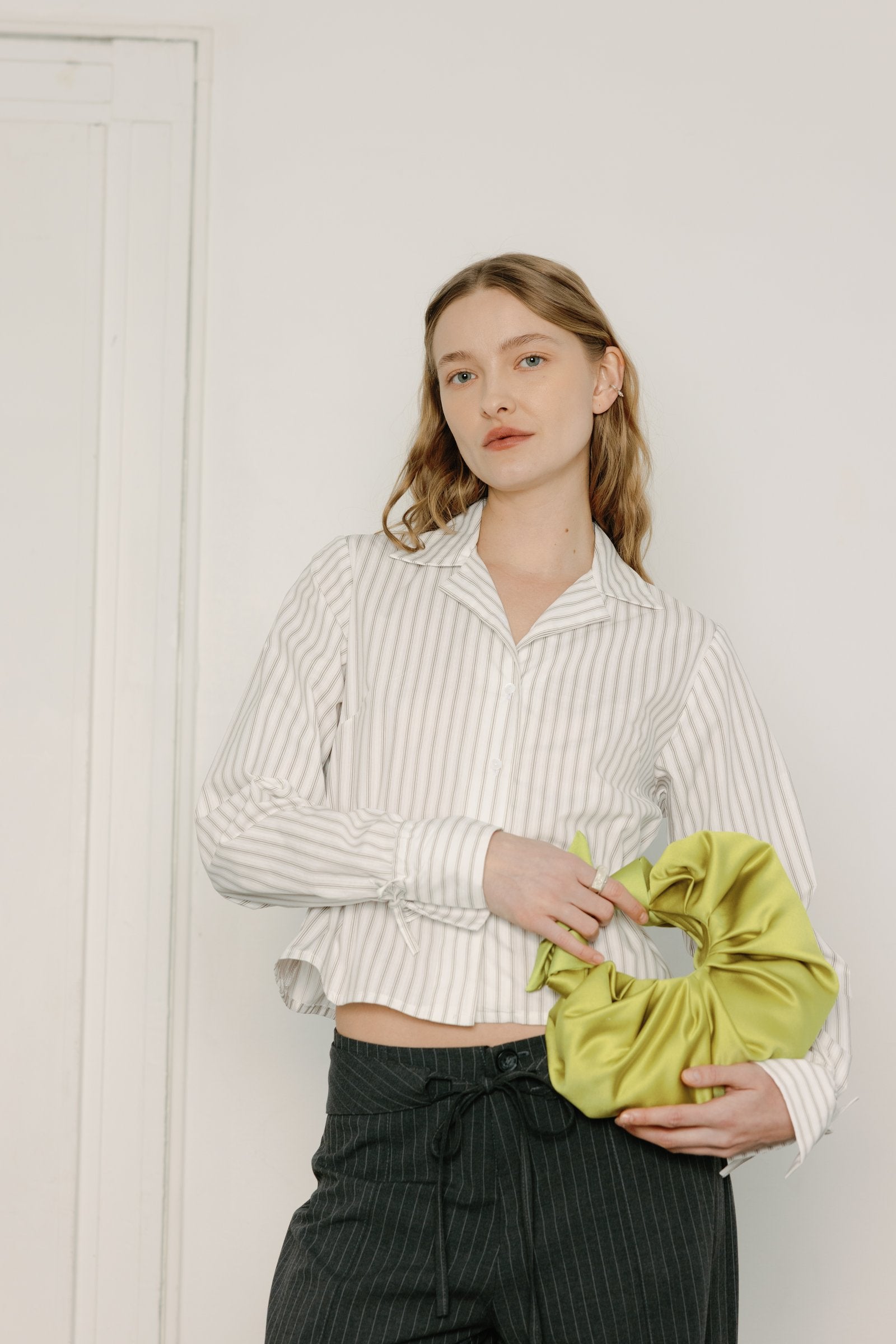 Marilyn Top - Dove Stripe