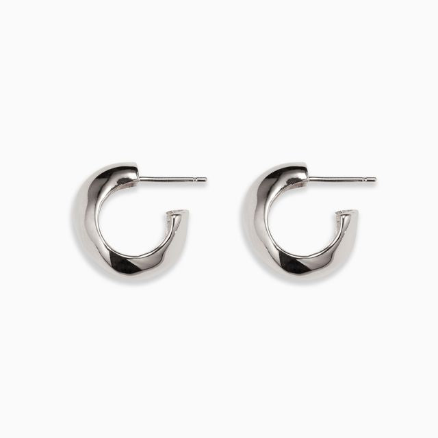 Small Celia Hoops - Sterling Silver