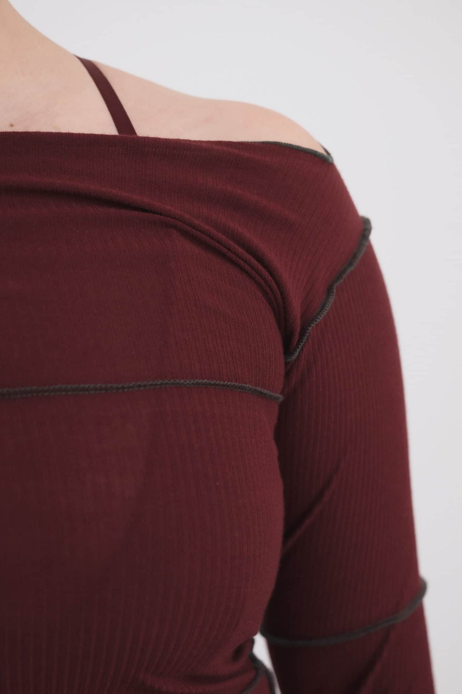Cinder Long Sleeve Tee - Nara Red