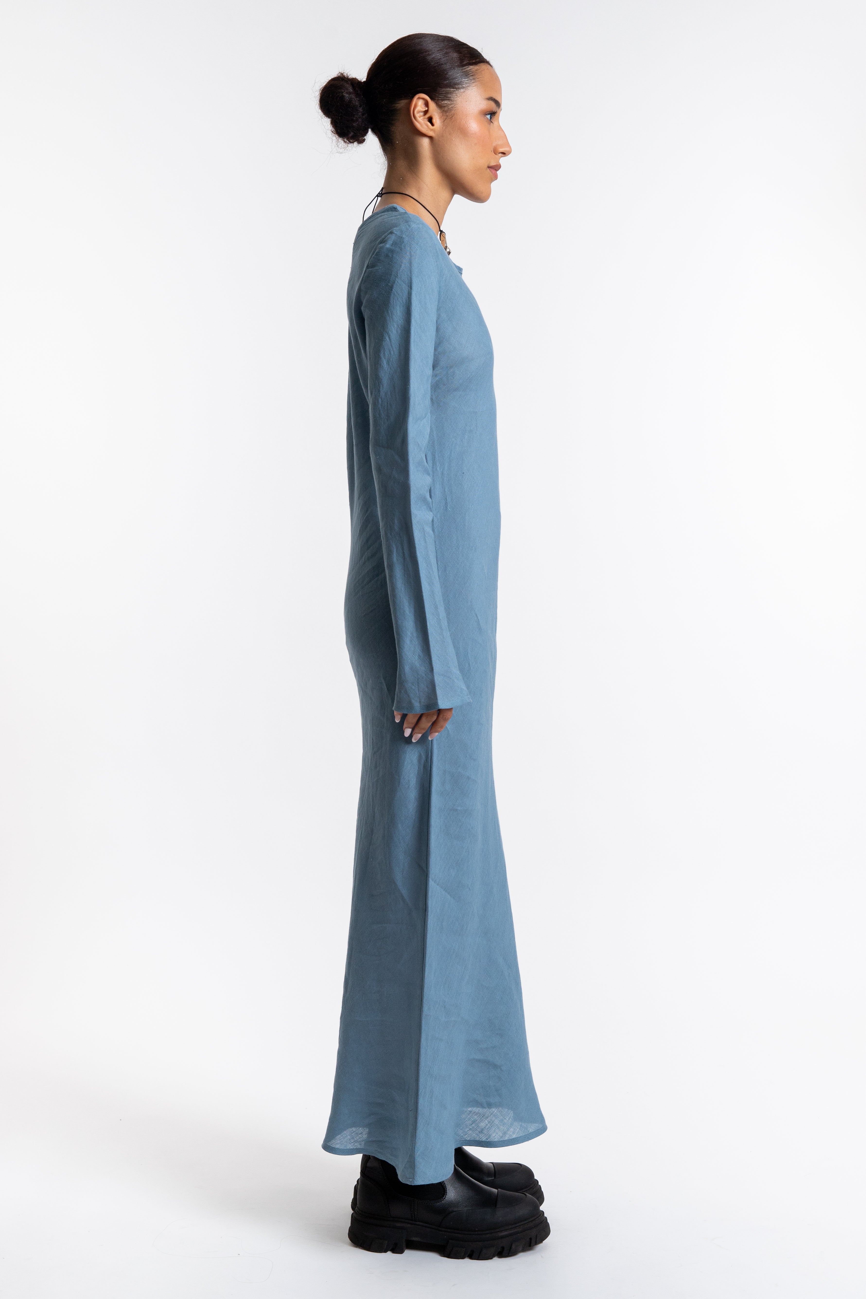 Dydine Longsleeve Dress - Truss Blue