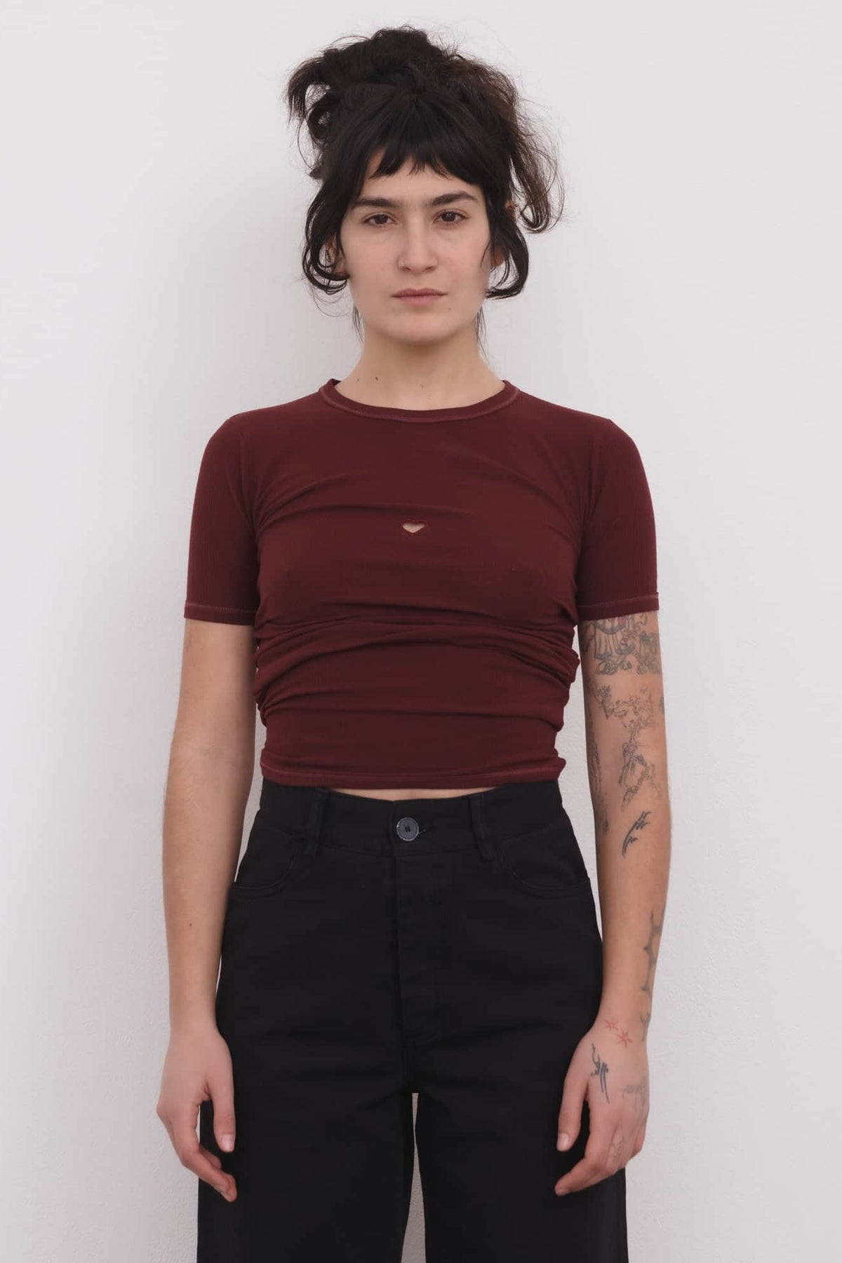Heart Tee Shirt - Nara Red