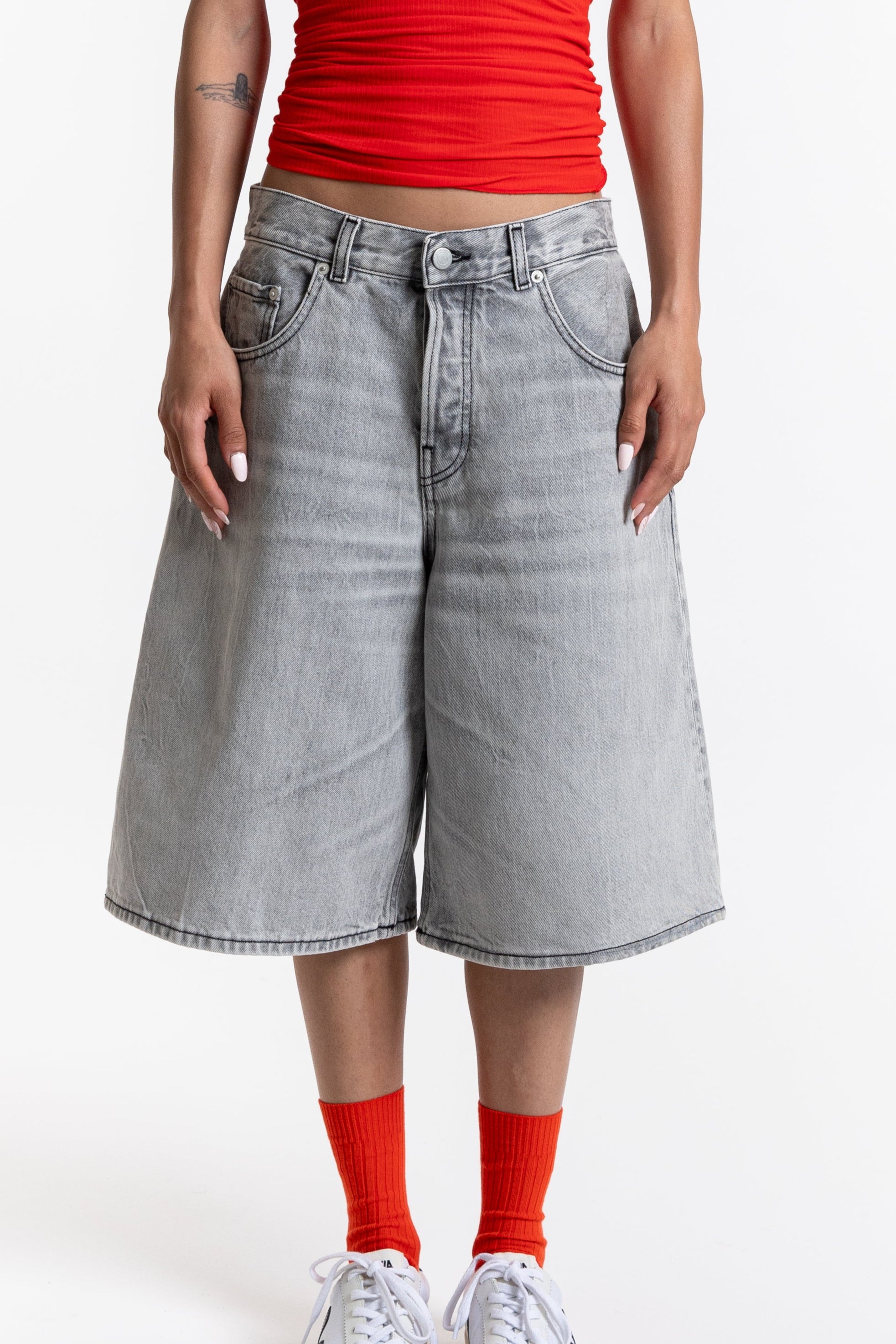 Becky Fog Grey Shorts - Fog Grey