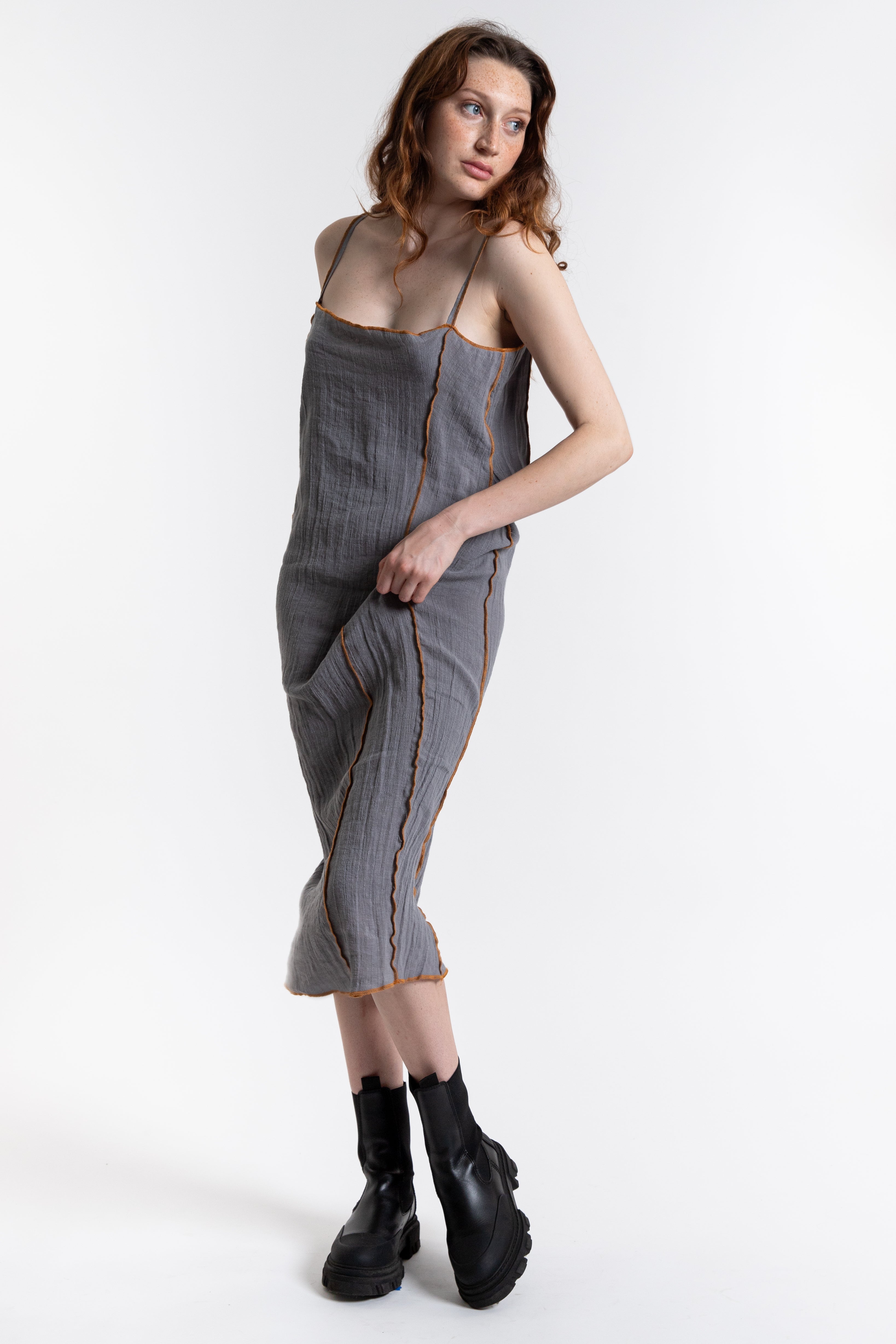 Shok Slip Dress - Bayon Grey