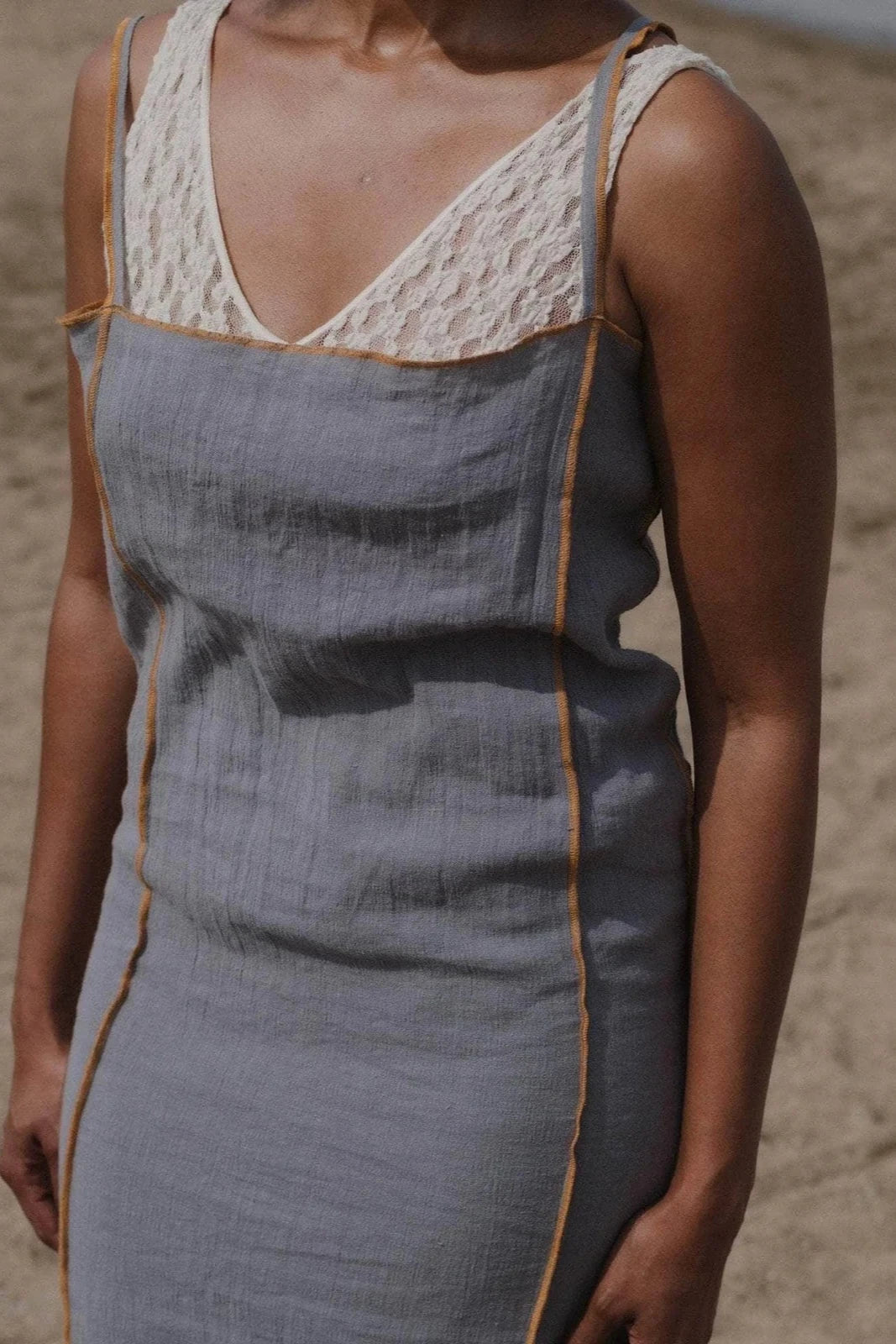 Shok Slip Dress - Bayon Grey