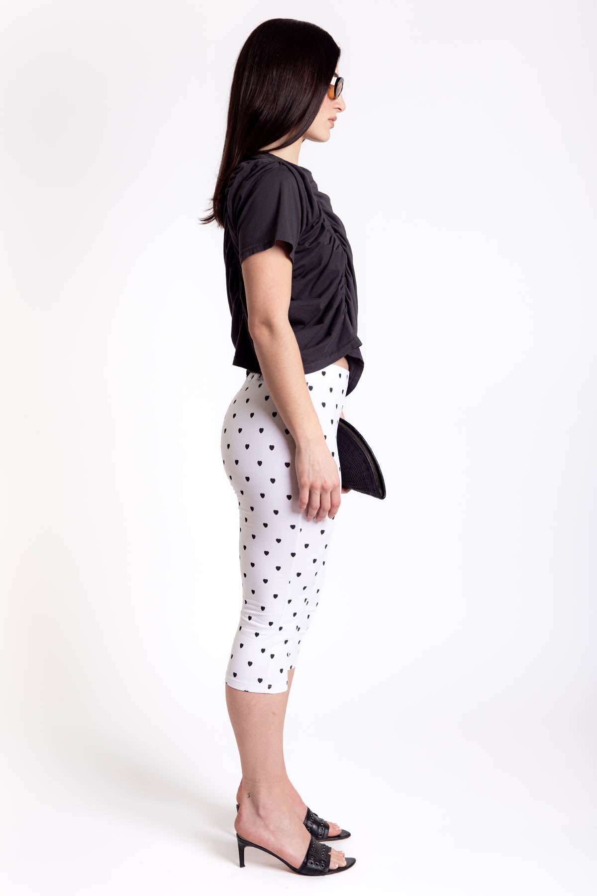 Amaryllis Duo Tee - Charcoal