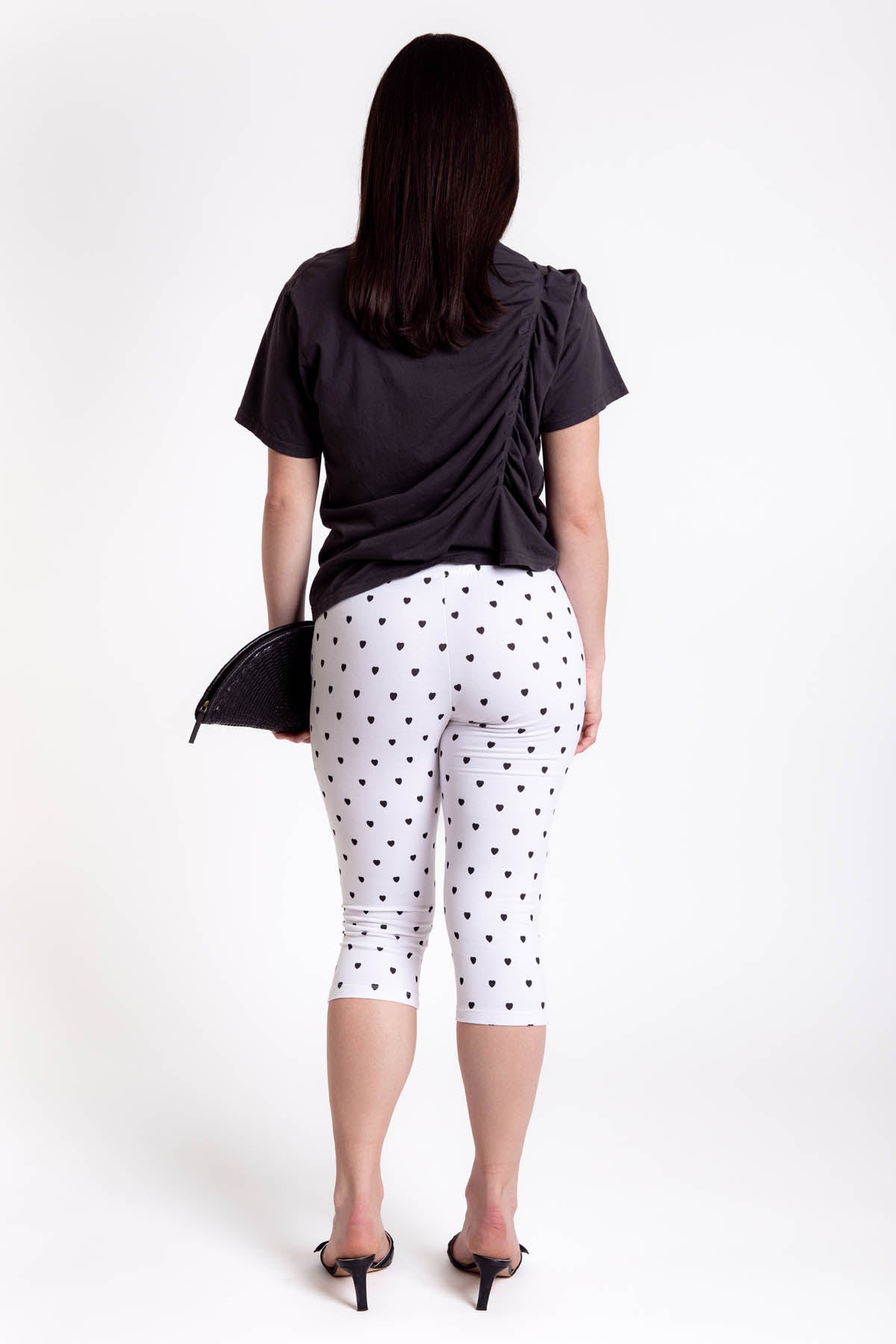 Amaryllis Duo Tee - Charcoal