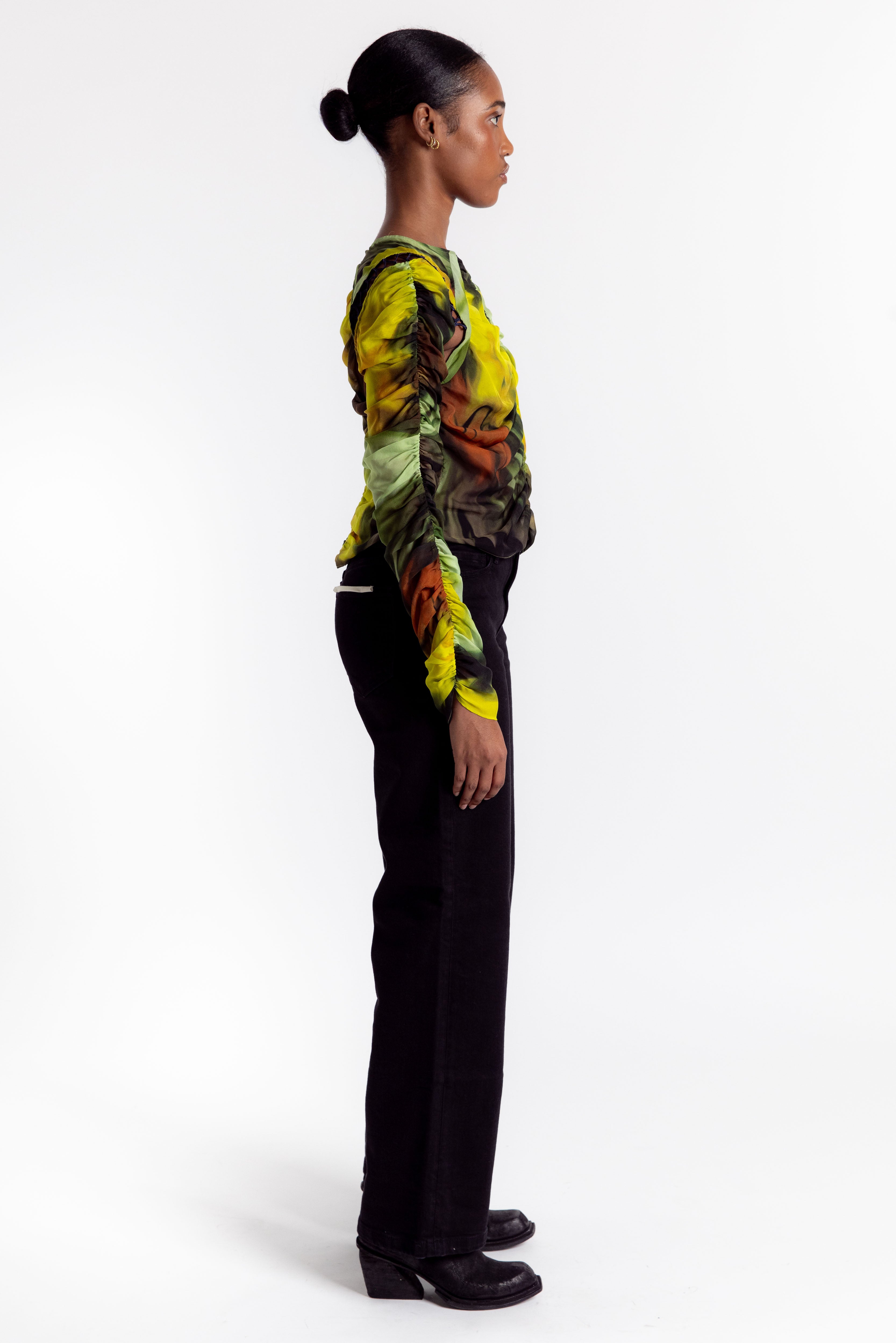 Gathered Delilah Top - Melting Bloom