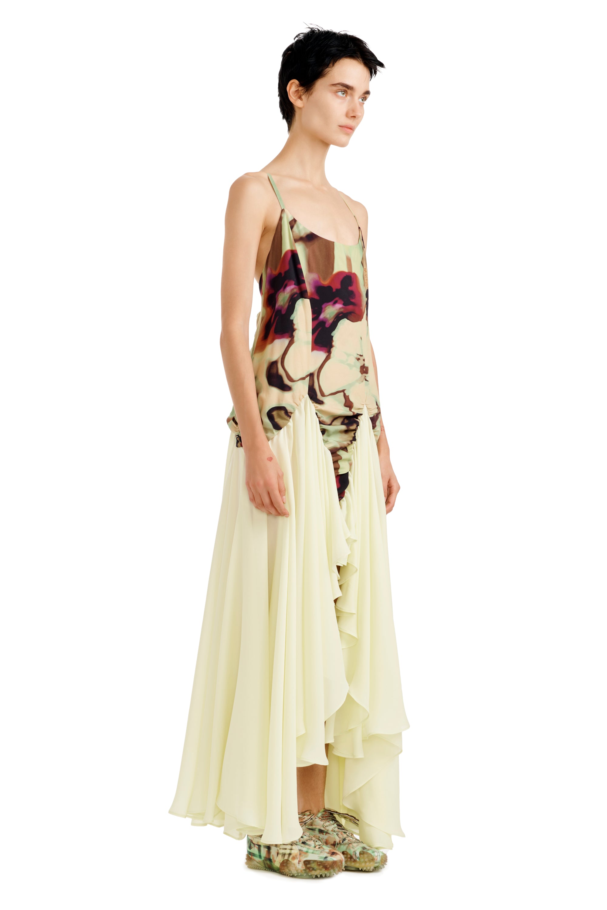 Magnolia Dress - Watercolor Floral