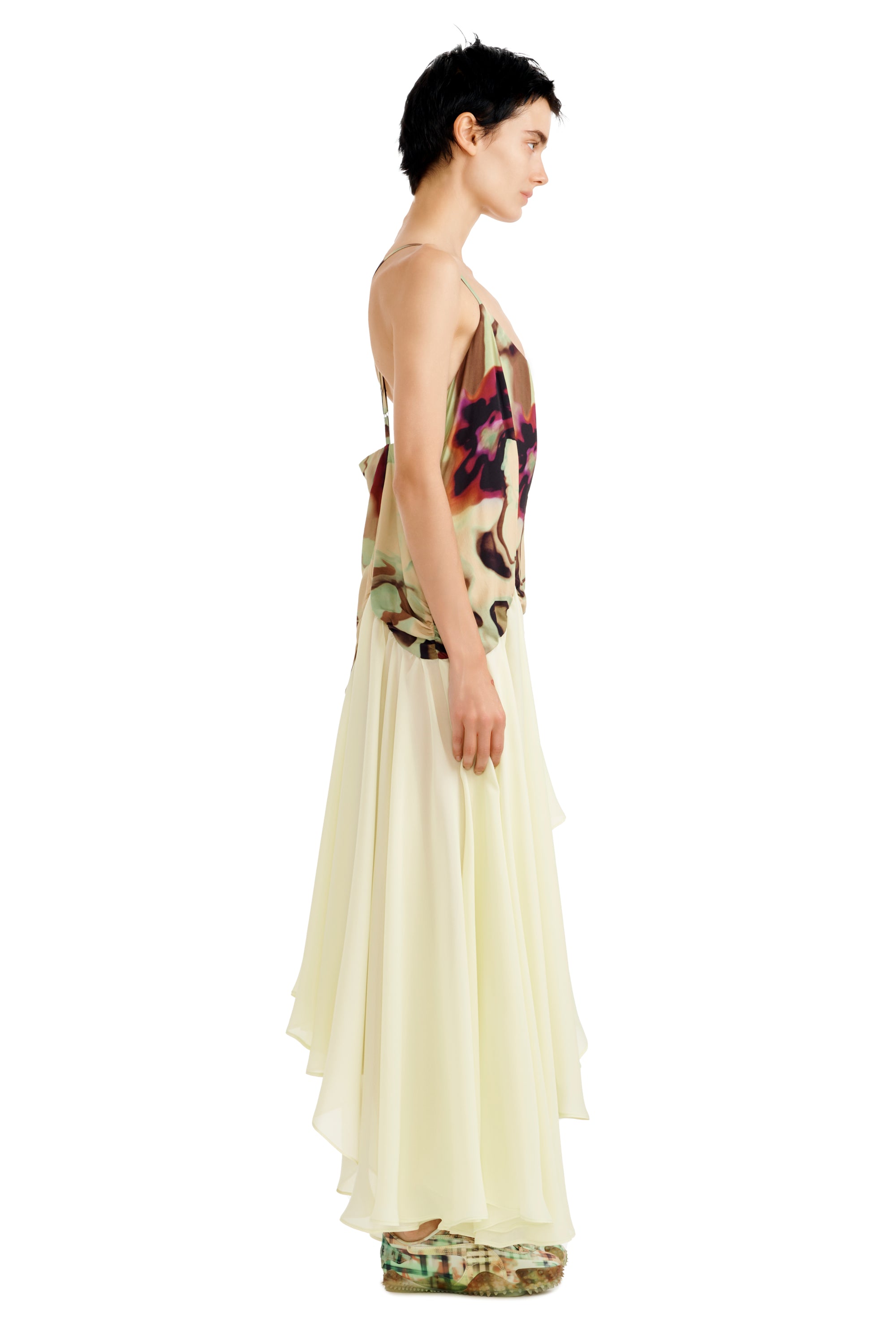 Magnolia Dress - Watercolor Floral