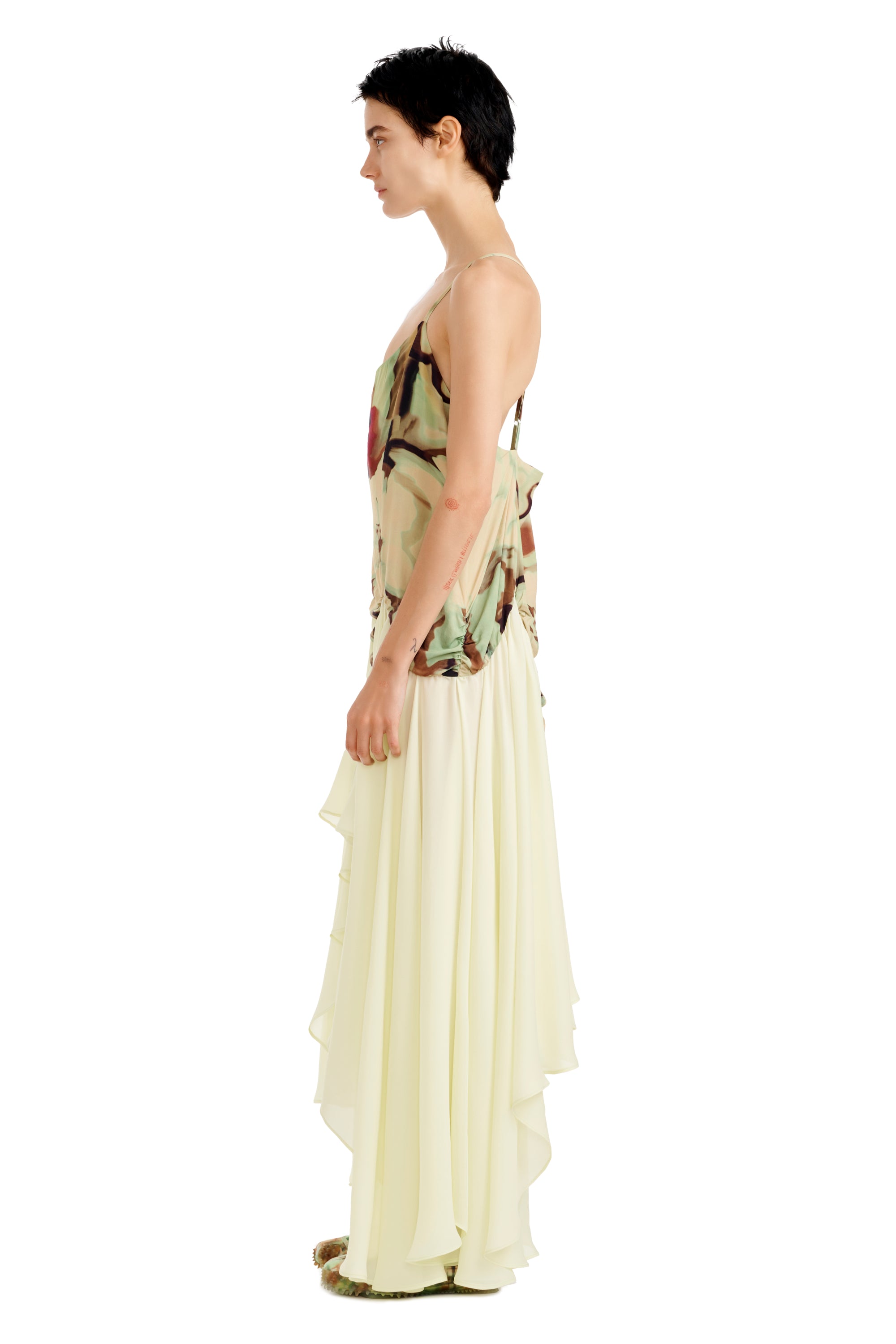 Magnolia Dress - Watercolor Floral