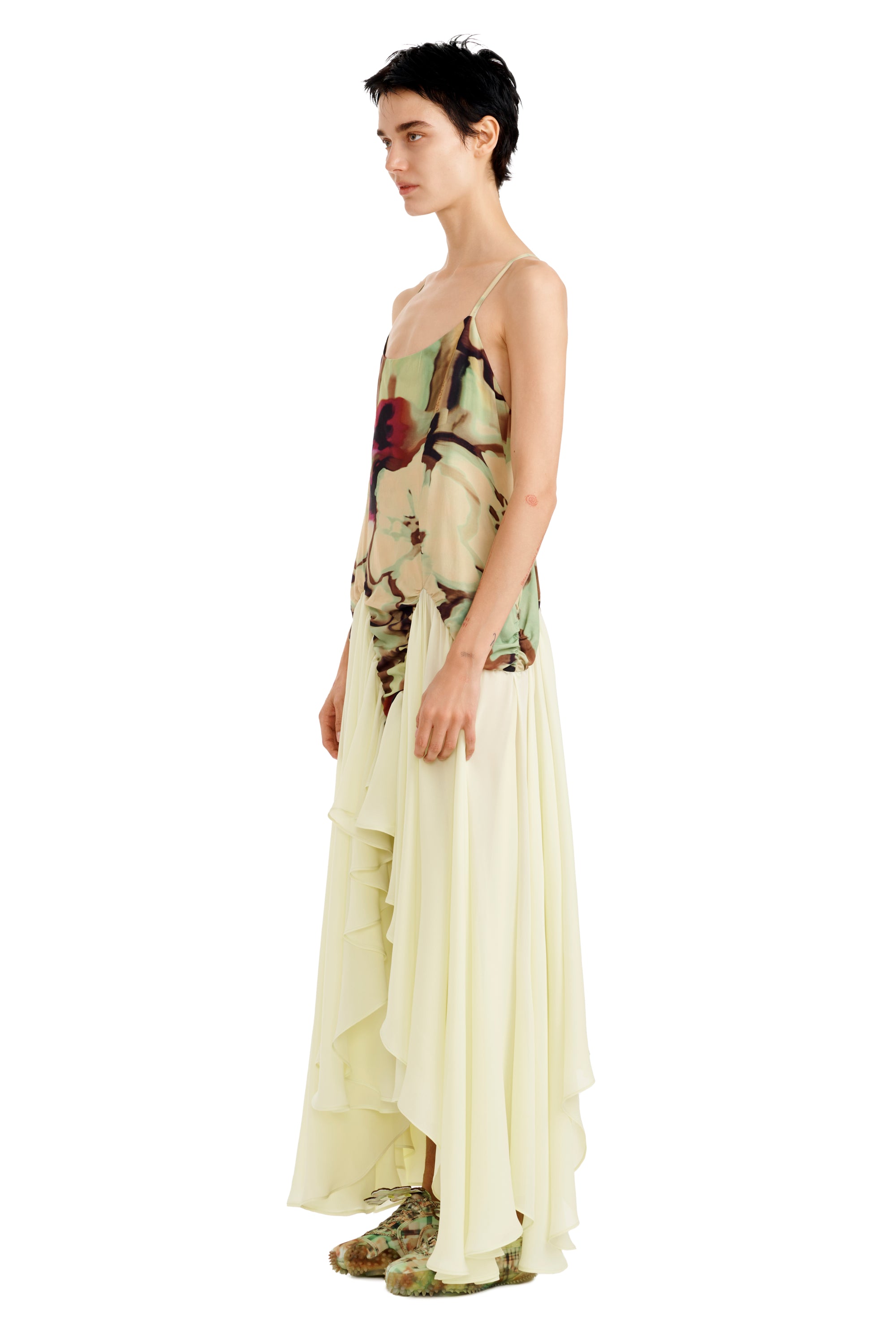 Magnolia Dress - Watercolor Floral