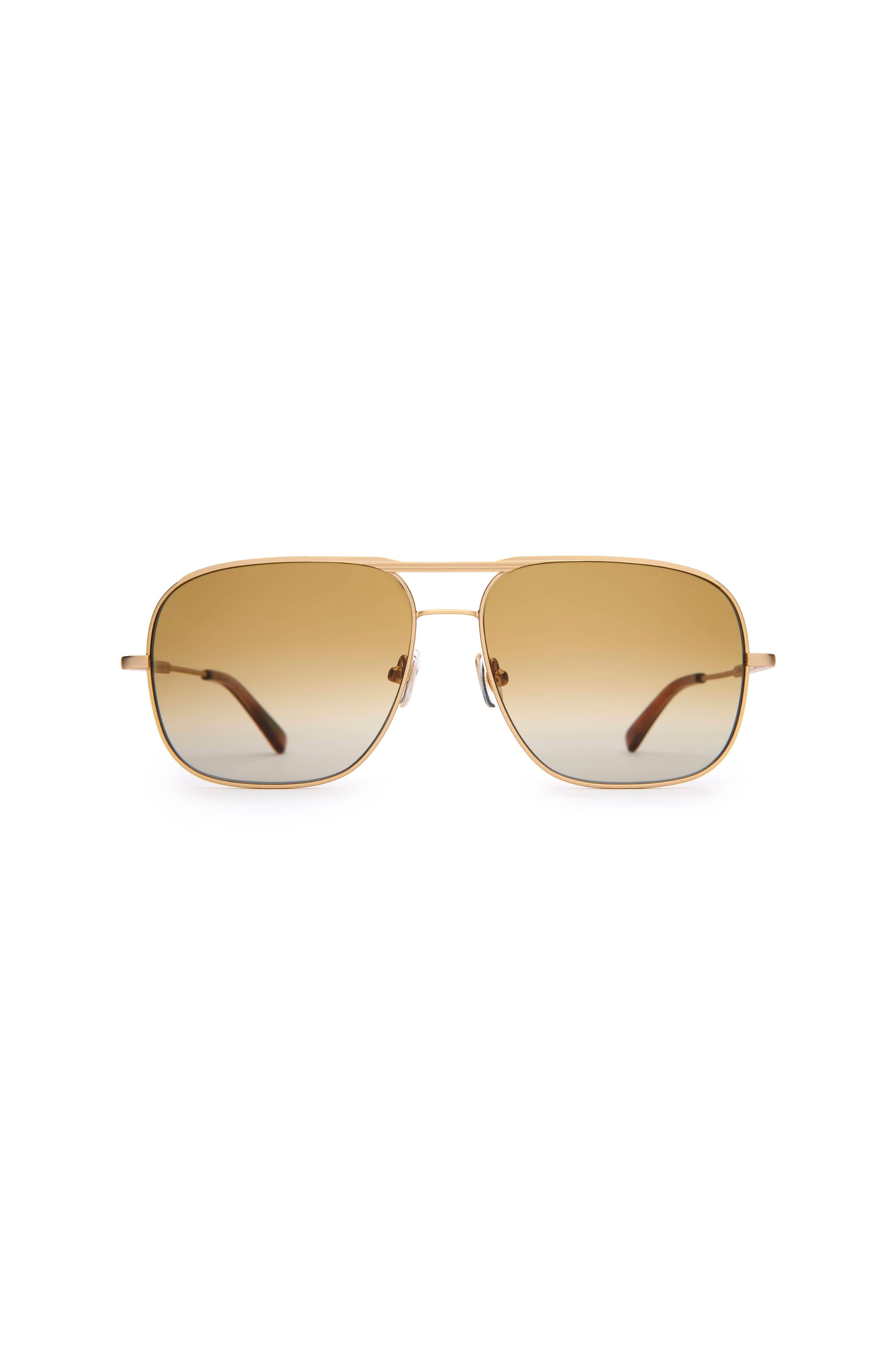 The Glass Bubble - Brushed Gold with Vintage Mustard
