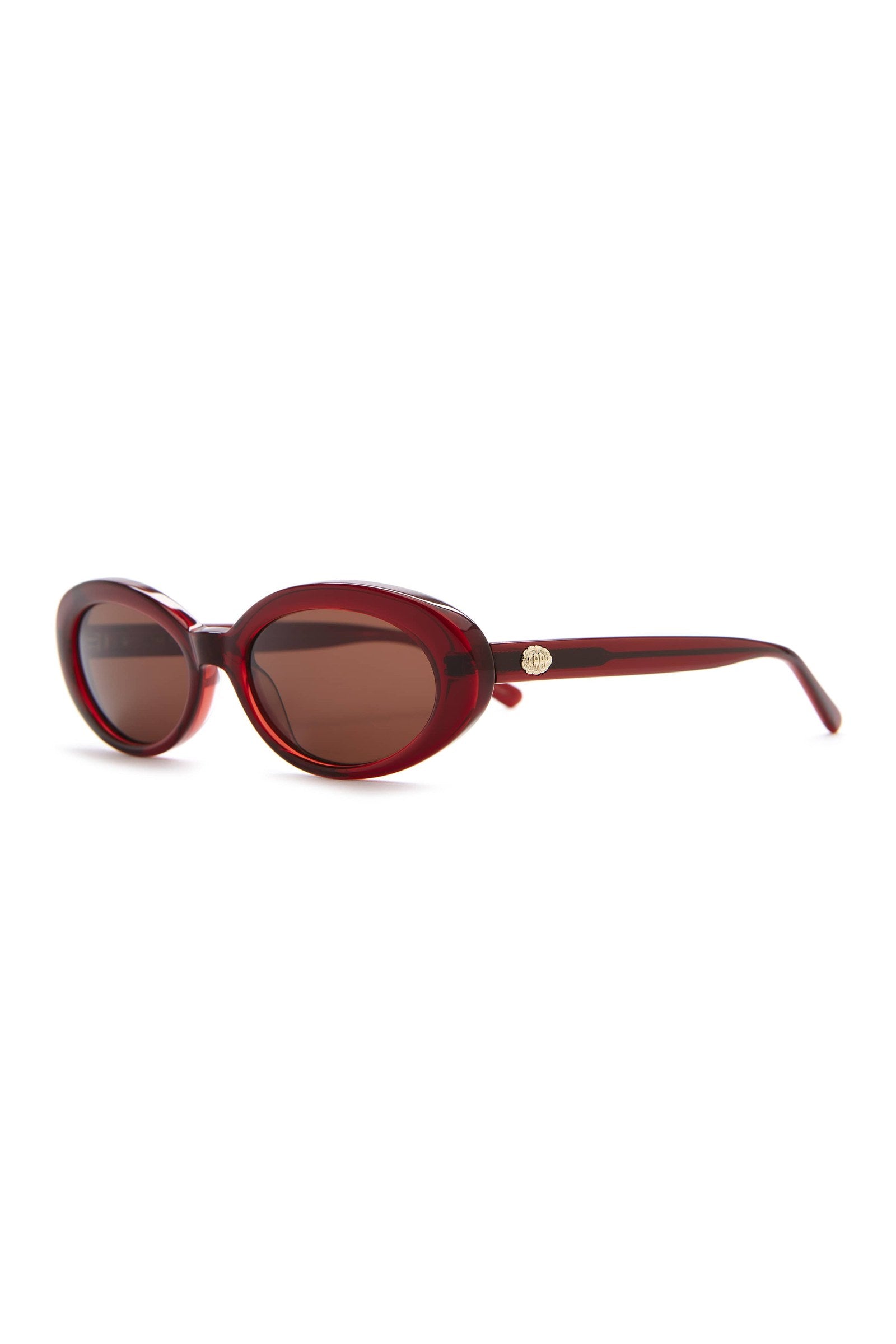 The Sweet Leaf - Crystal Black Cherry Frame & Amber Lens