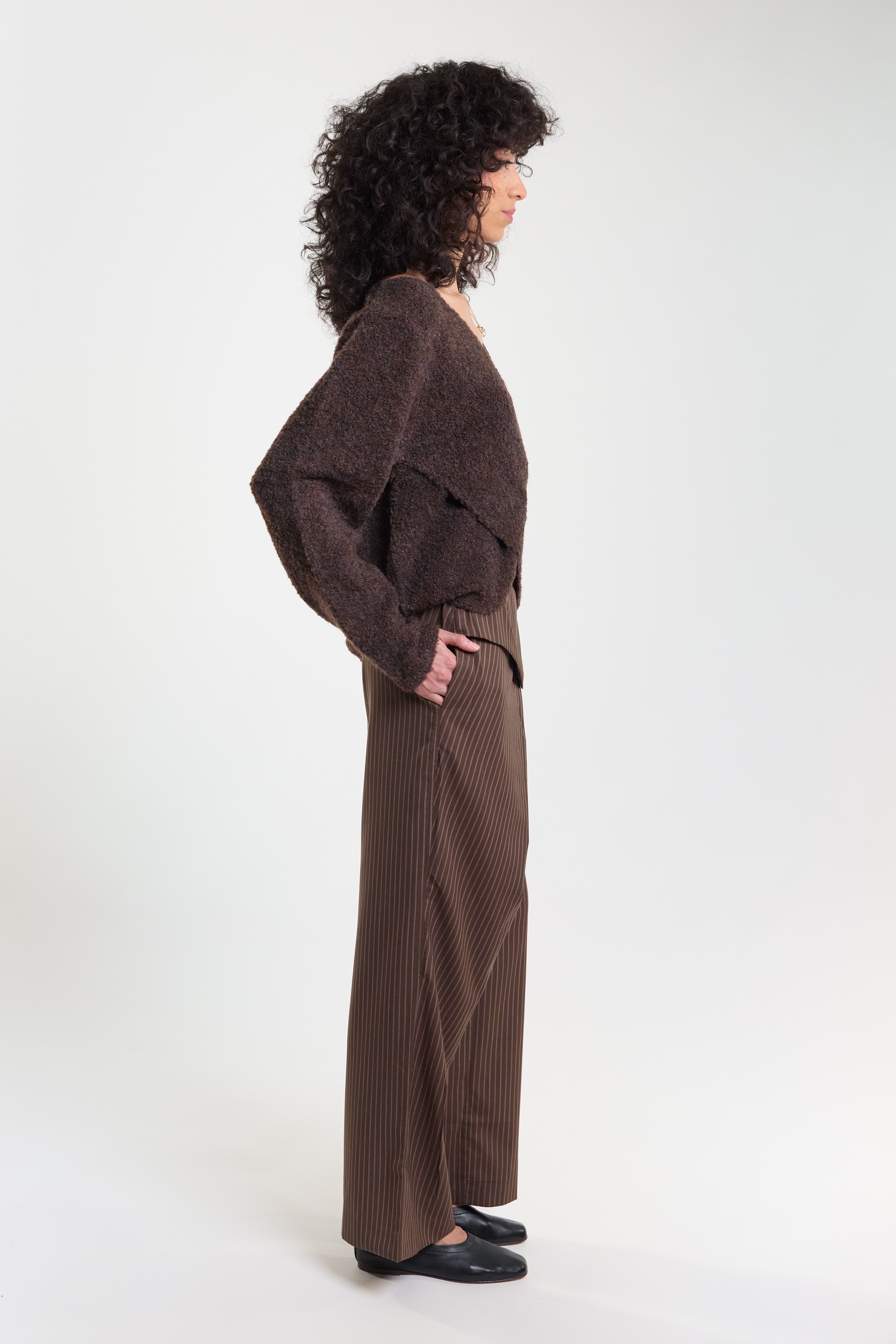 Crossover Top - Brown Multi