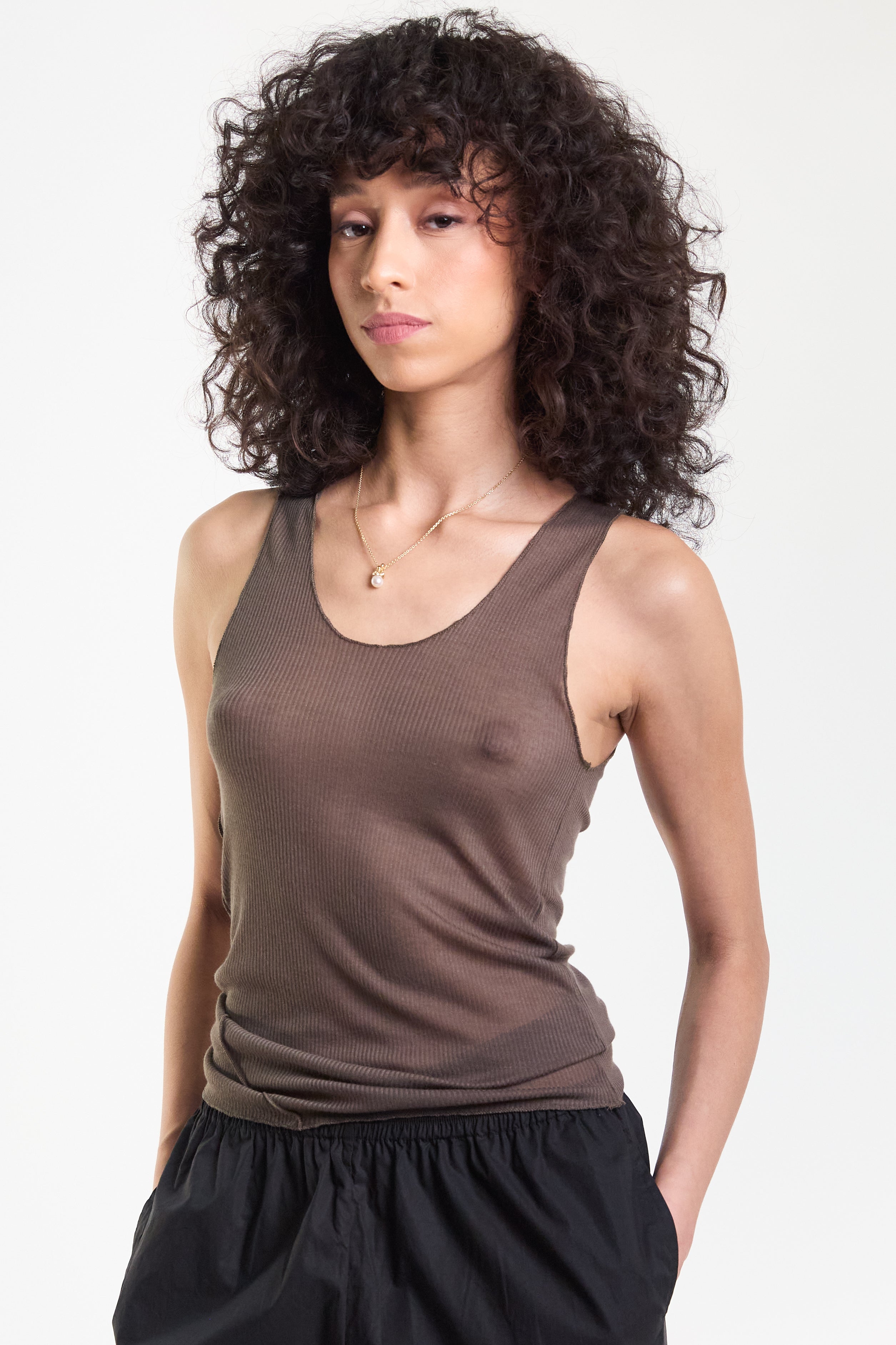 Knit Tank - Stone