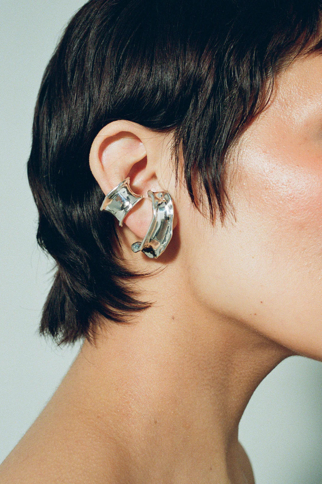 Calamari Ear Cuff - Sterling Silver