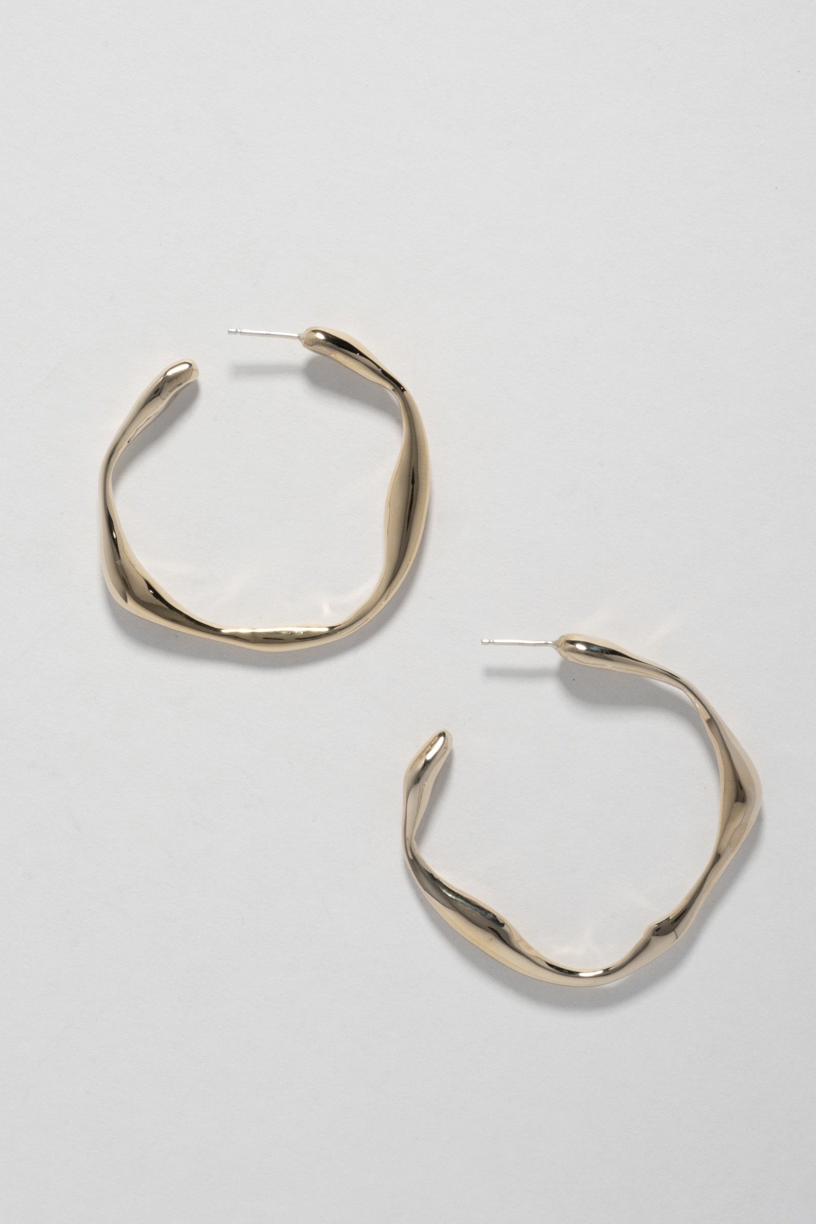 Onda Hoops Medium - 14K Gold Plated Bronze