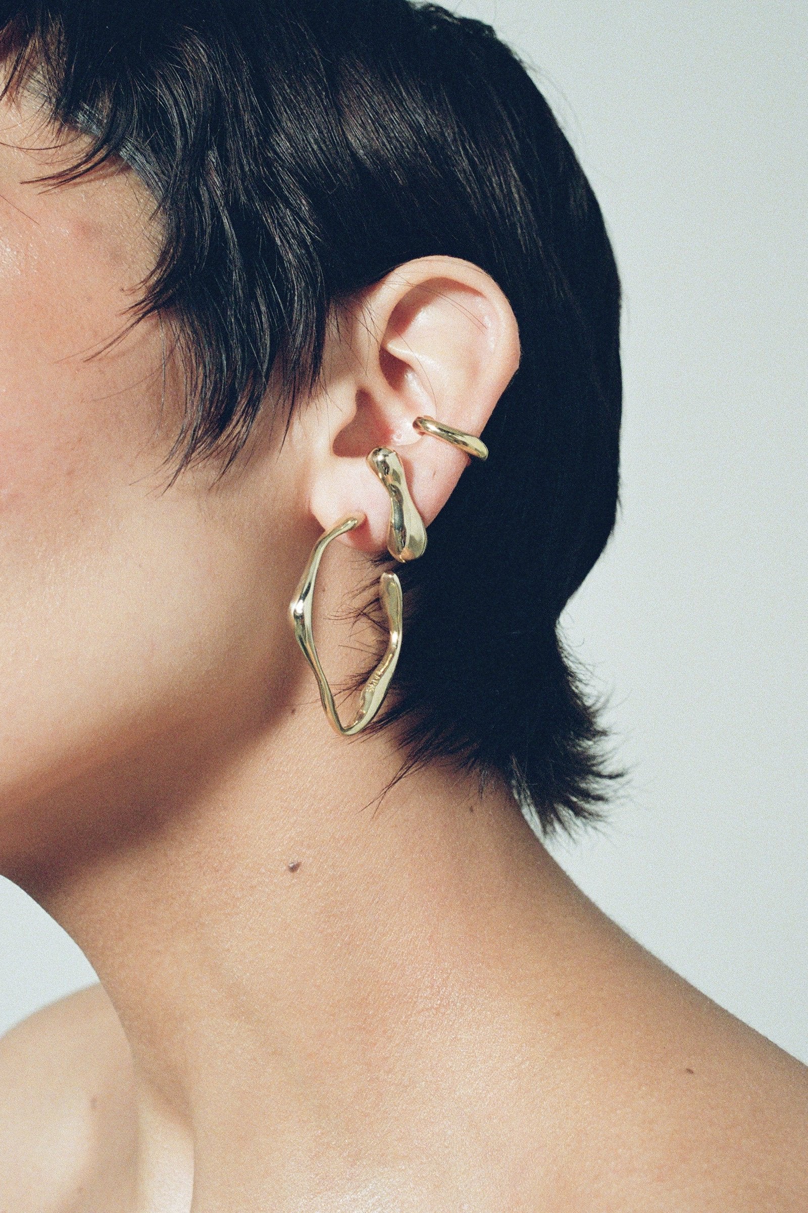 Onda Hoops Medium - 14K Gold Plated Bronze