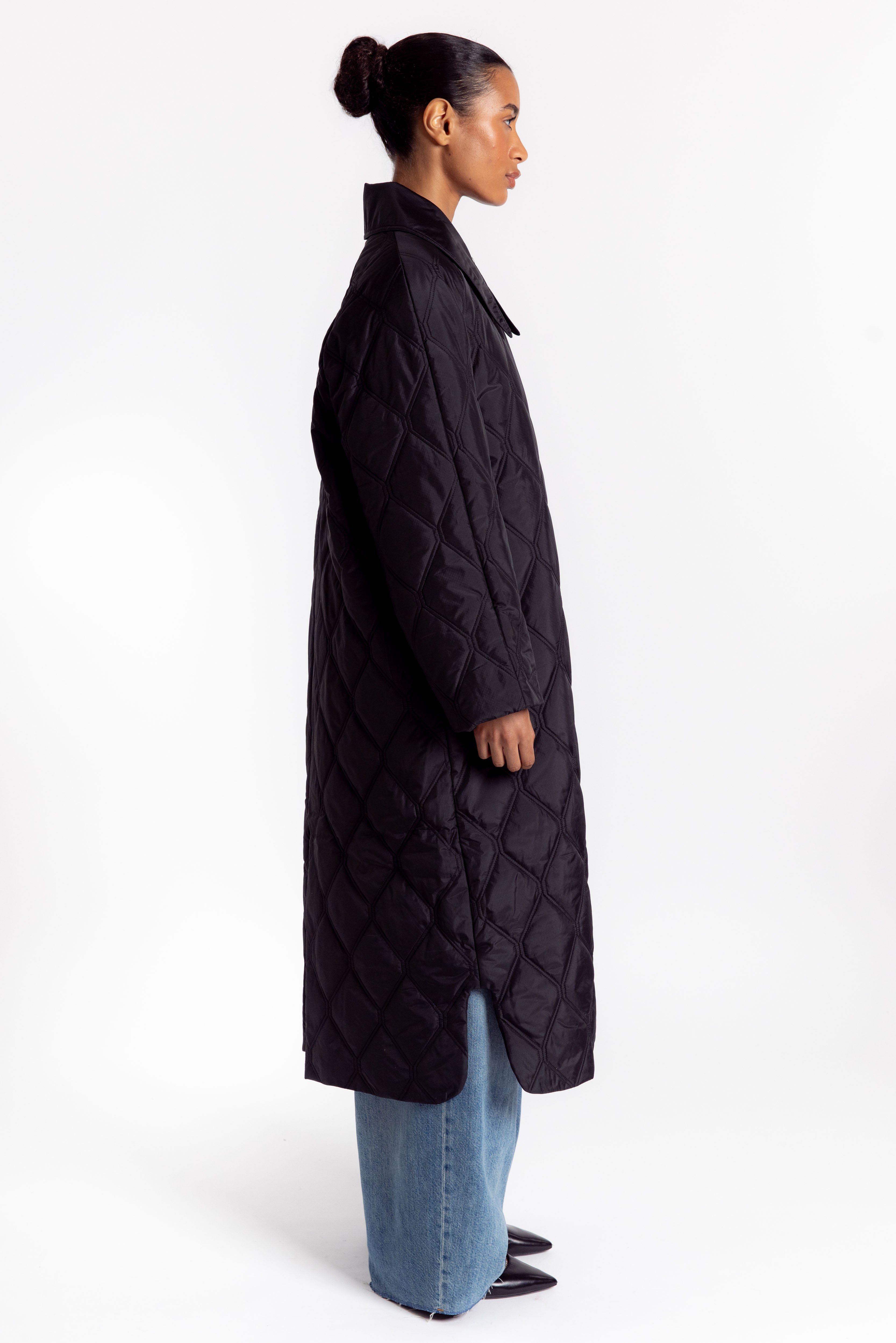 Quilt Coat - Black