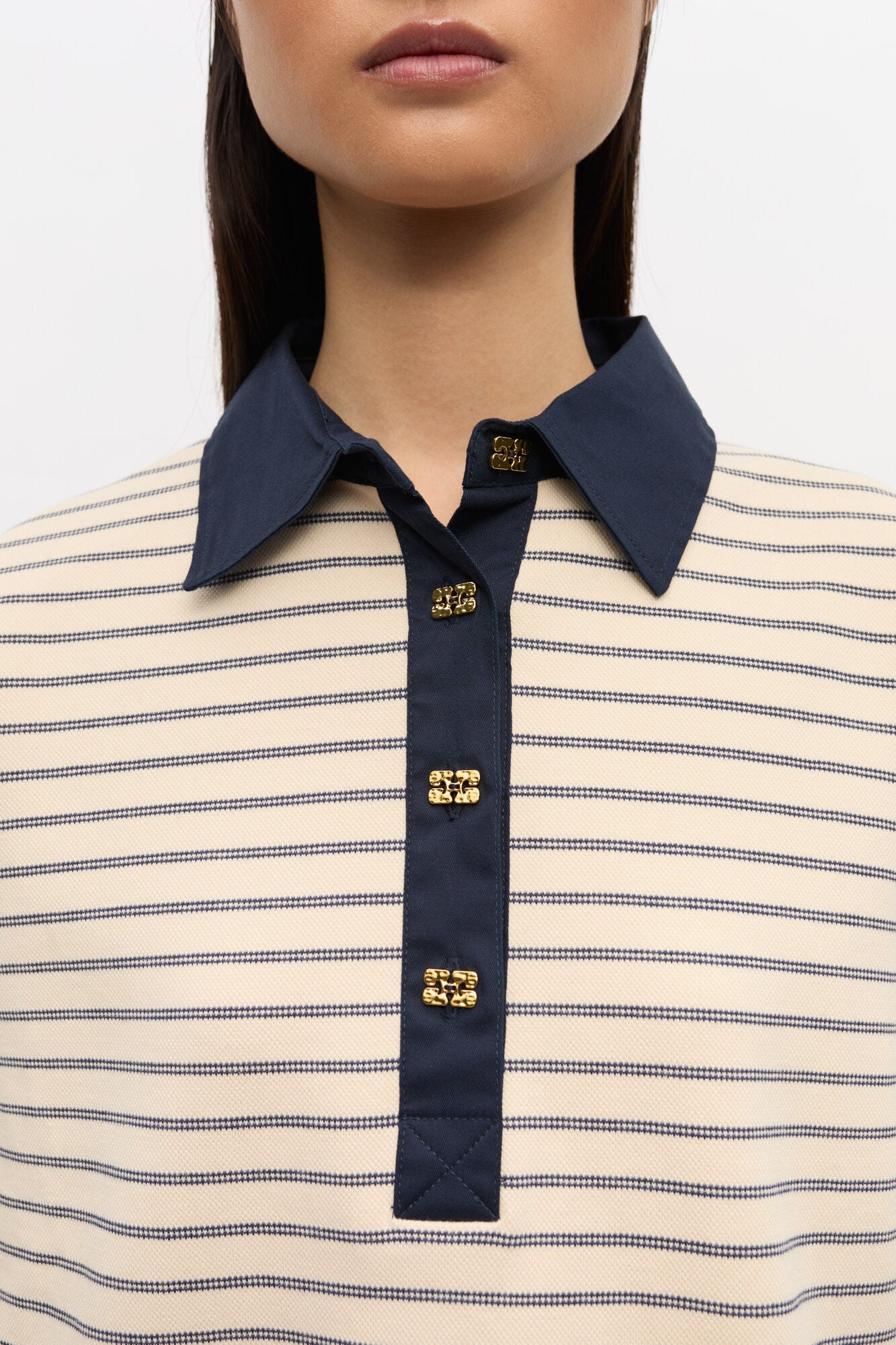 Single Piquet Jersey Polo - Egret