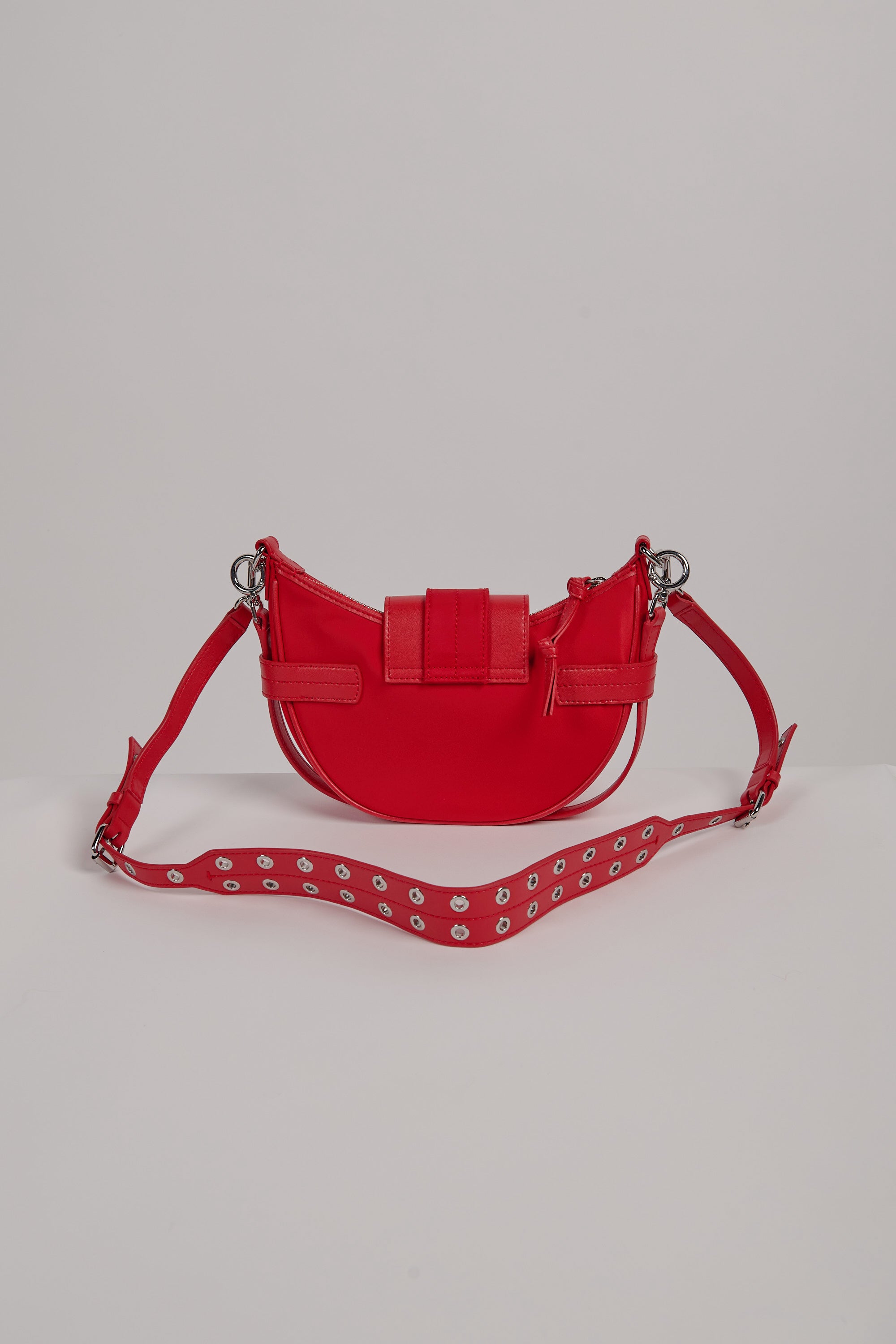 Nylon Bucky Bag Small Crossbody - Racing Red