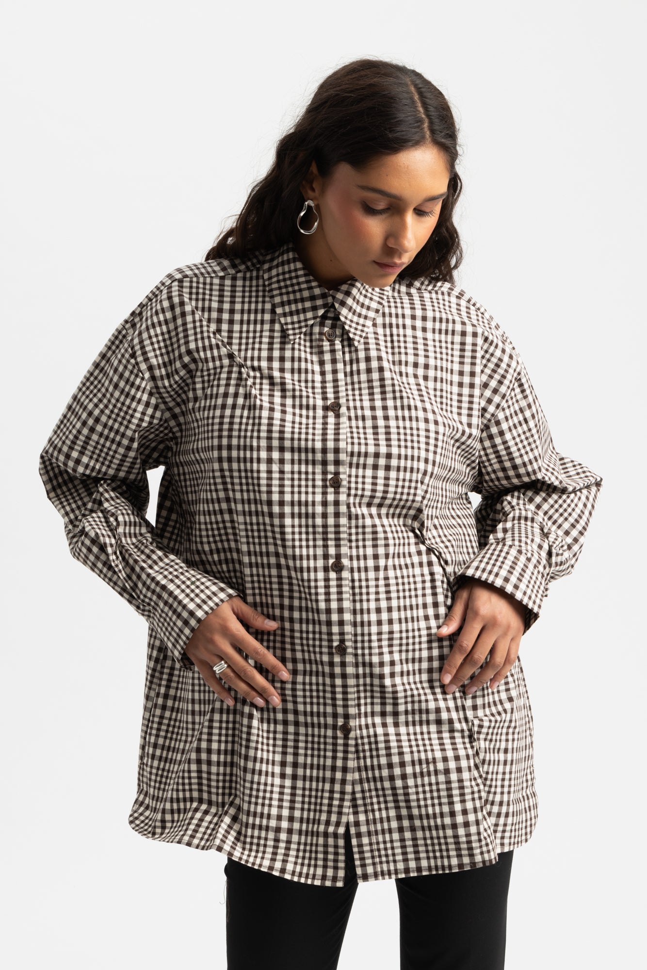 Bibi Shirt - Brown Check