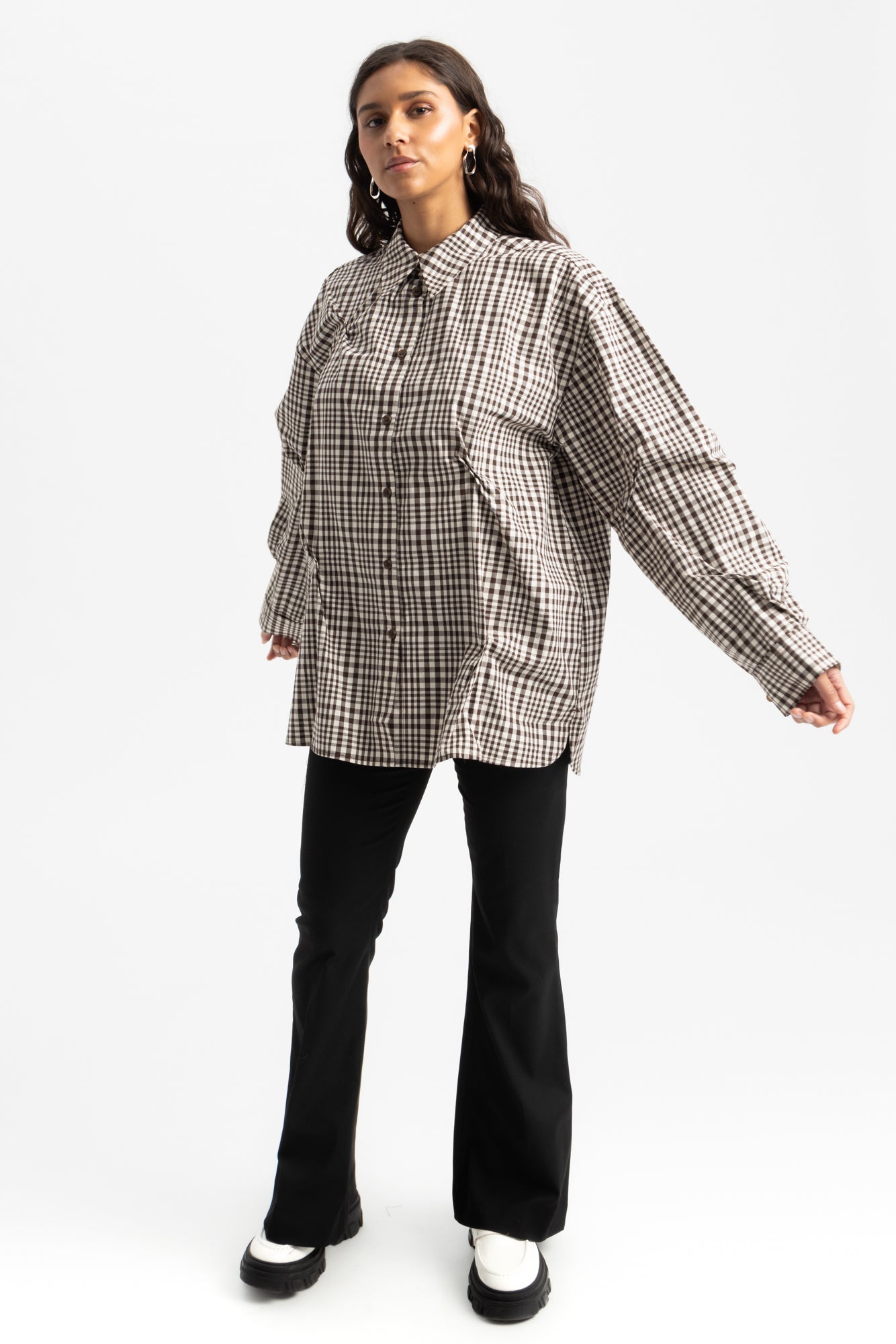 Bibi Shirt - Brown Check