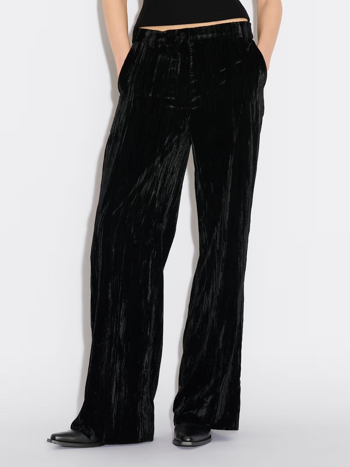 Cygnet Velvet Trouser - Black