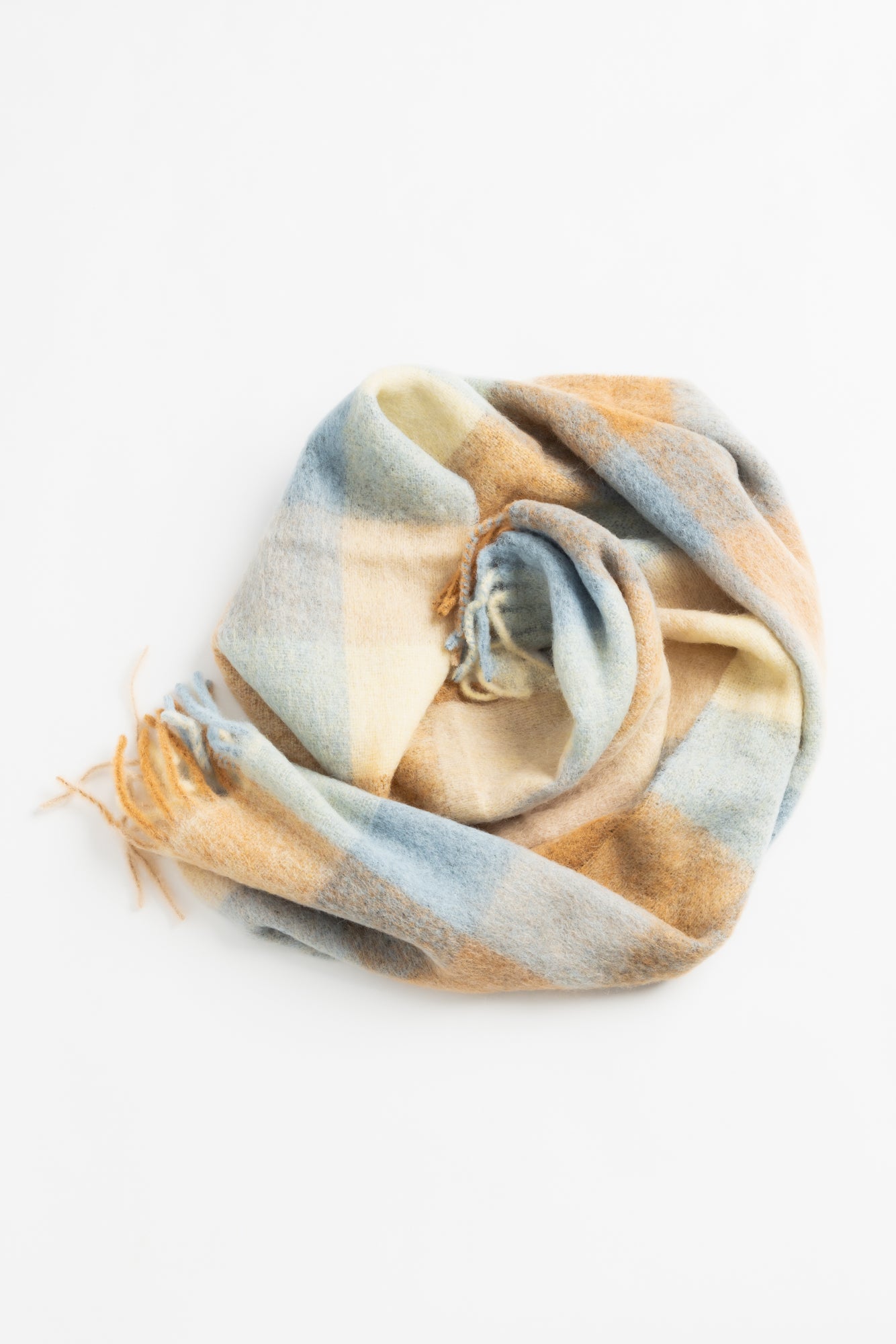 Fresia Scarf - Blue Check