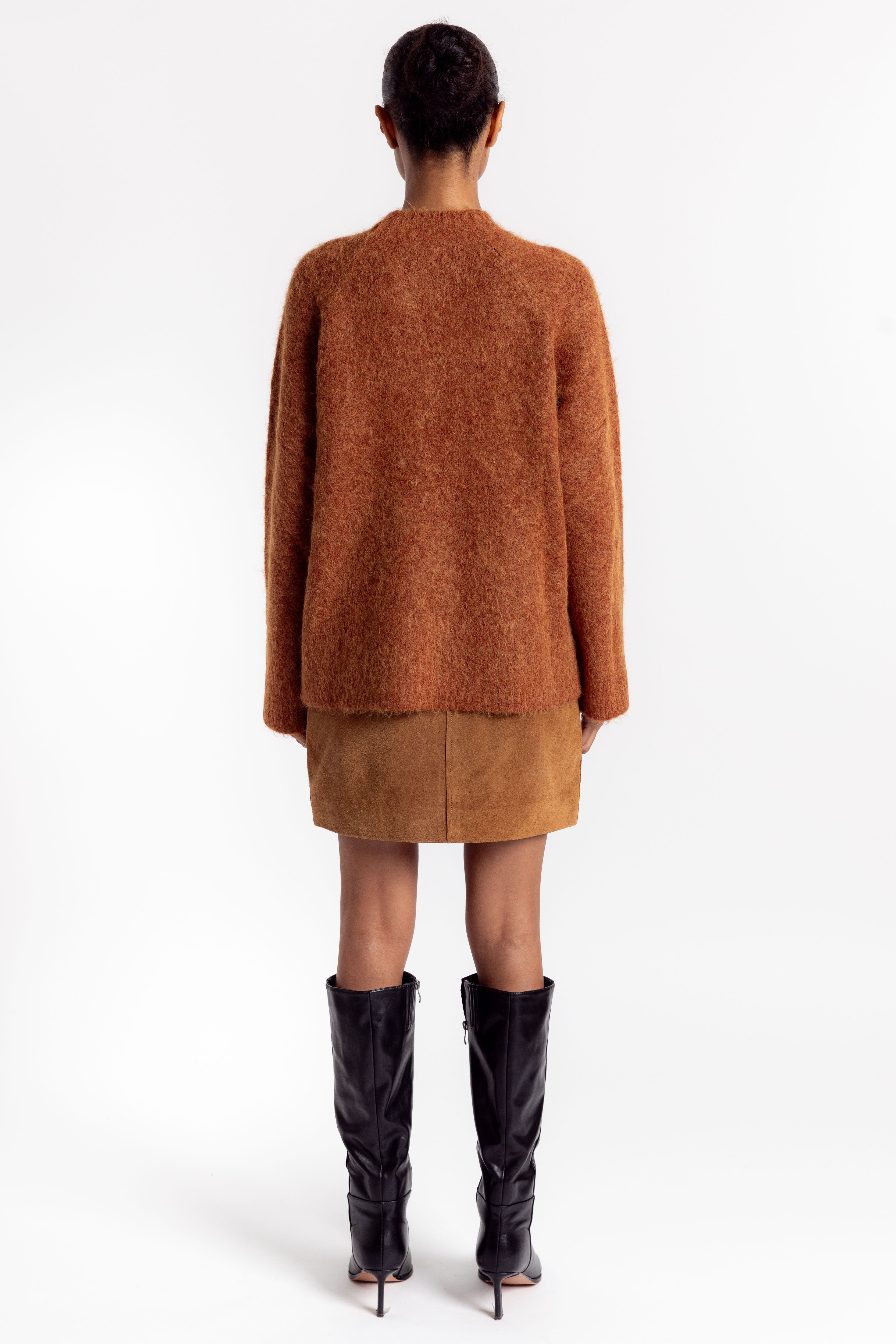 Fure Soft Fluffy Sweater - Red Mix