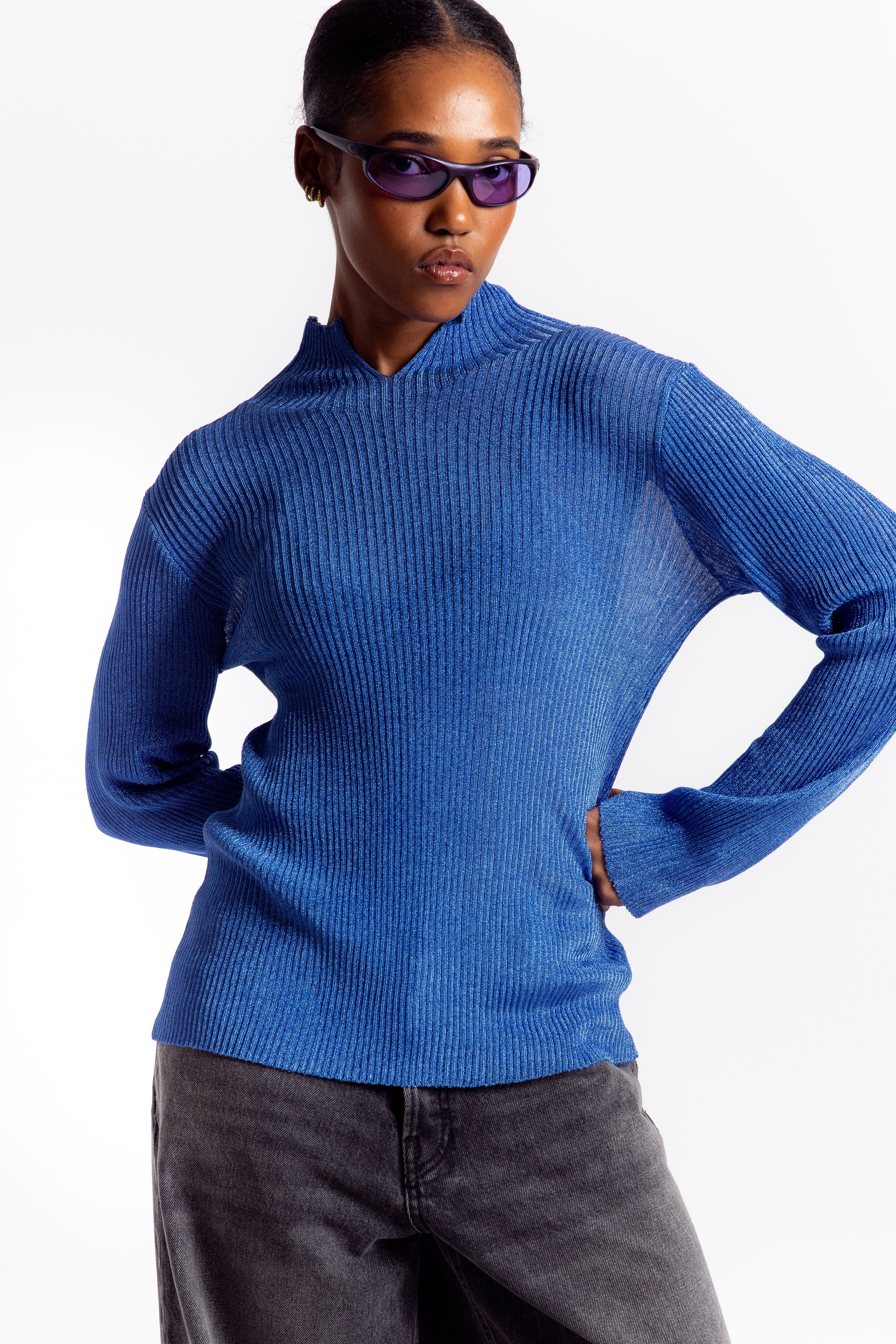 Moonlight Turtleneck - Blue
