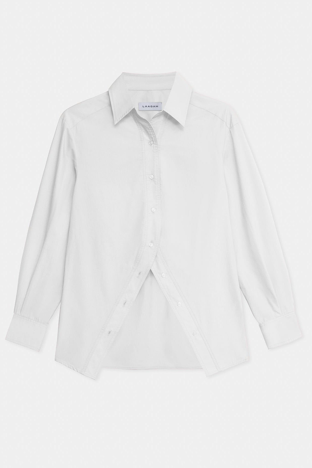 White shirt on a light gray background