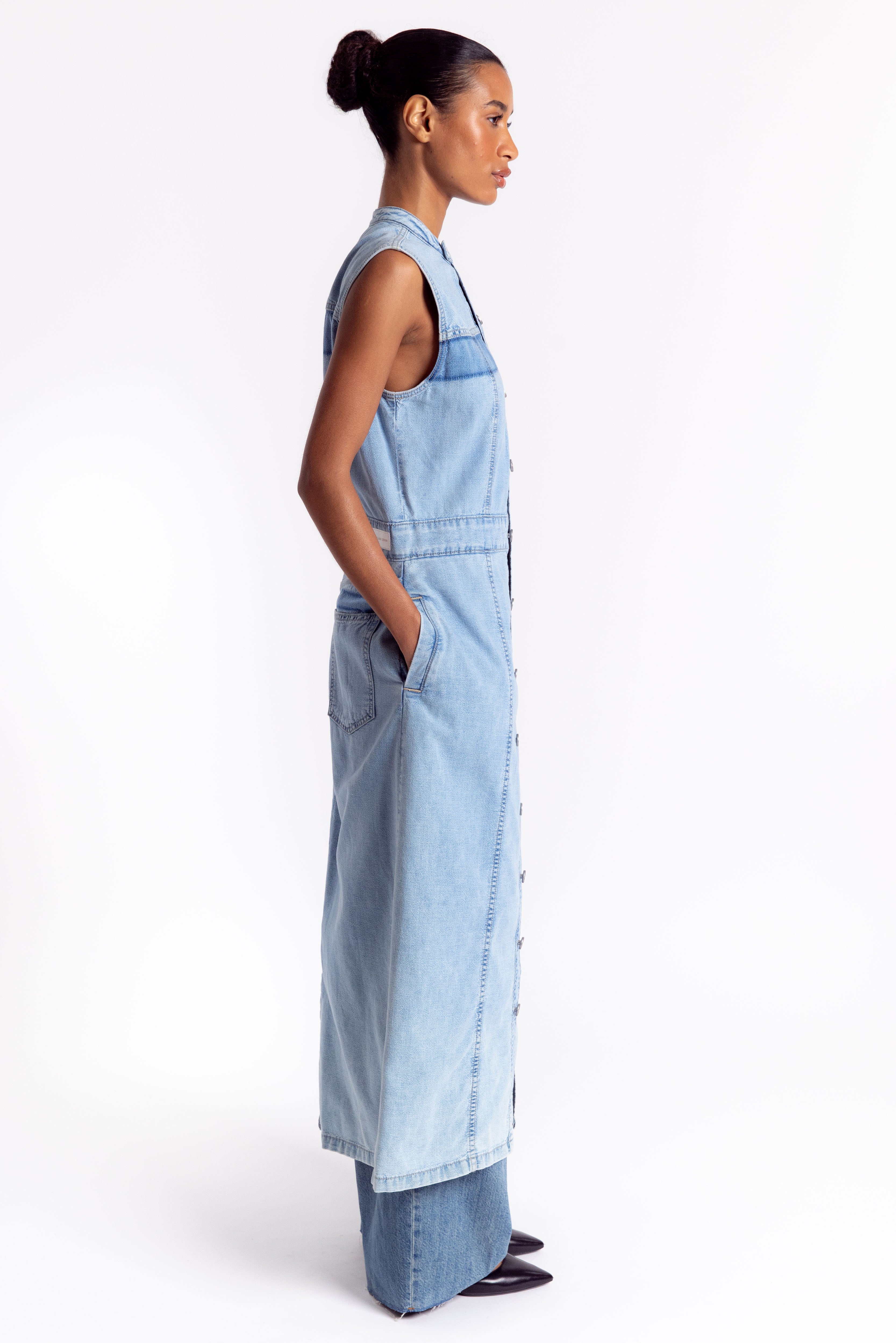 Ethel Dress - Broken Blue