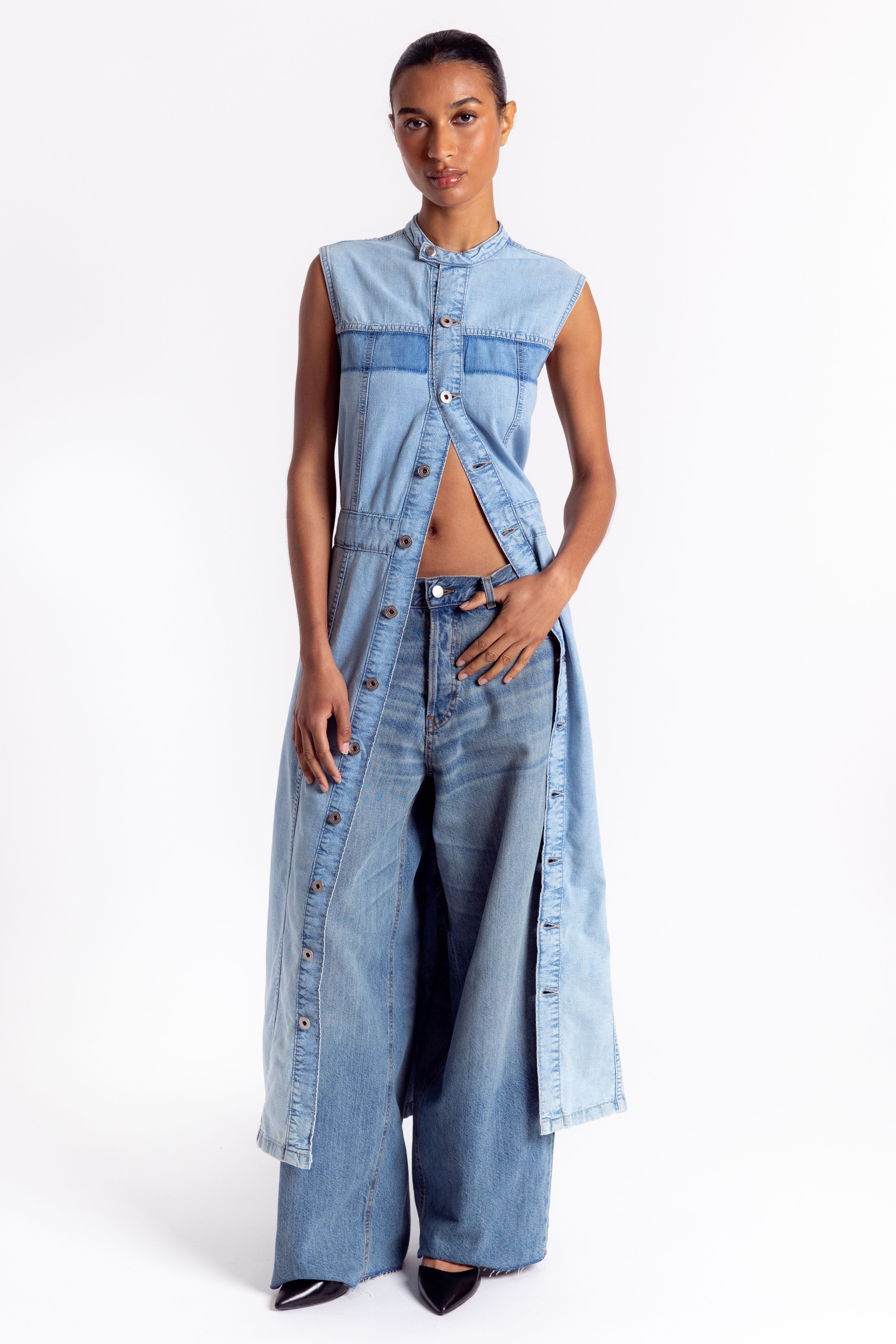 Ethel Dress - Broken Blue