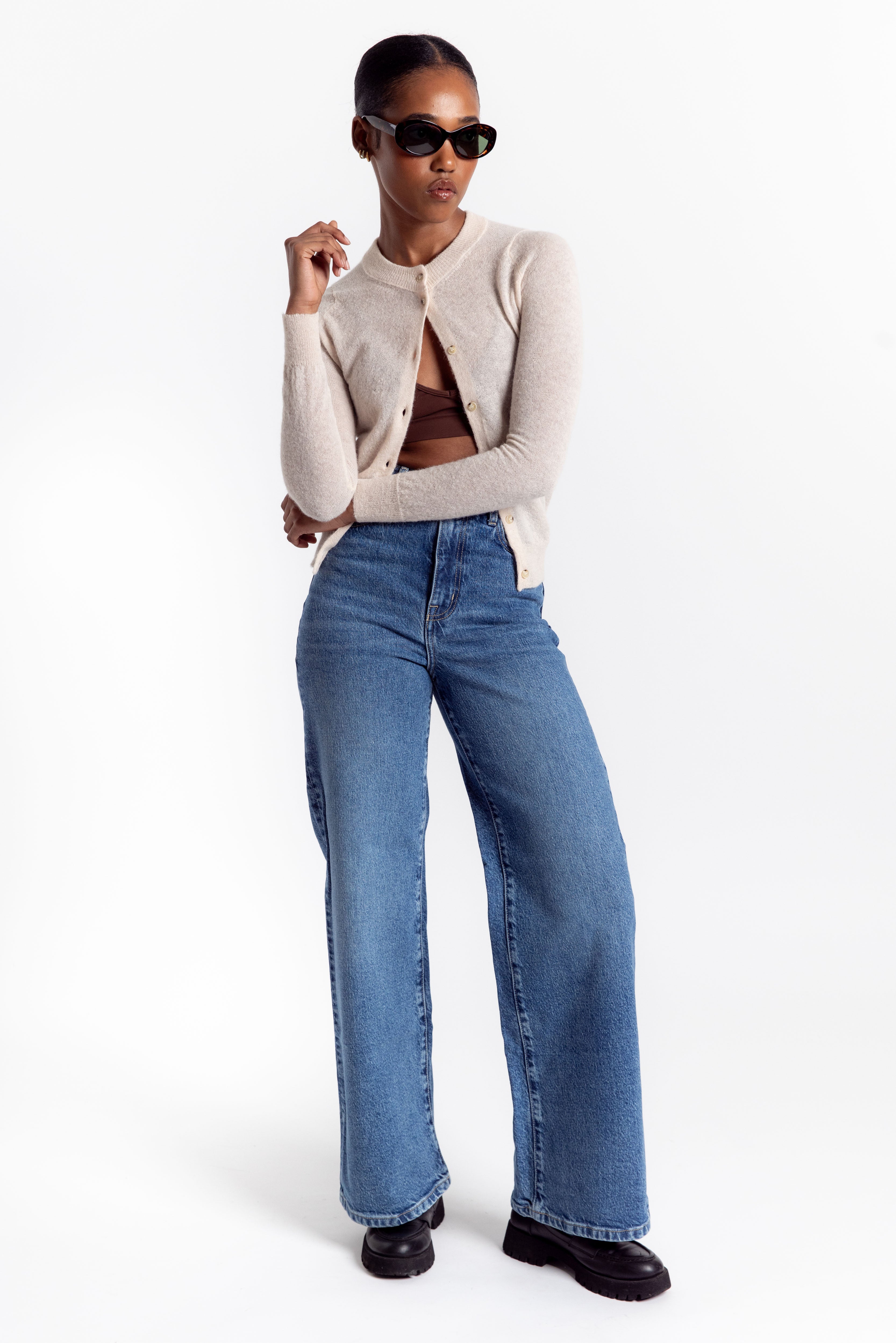 Ellie High Wide Leg Jean - Destiny