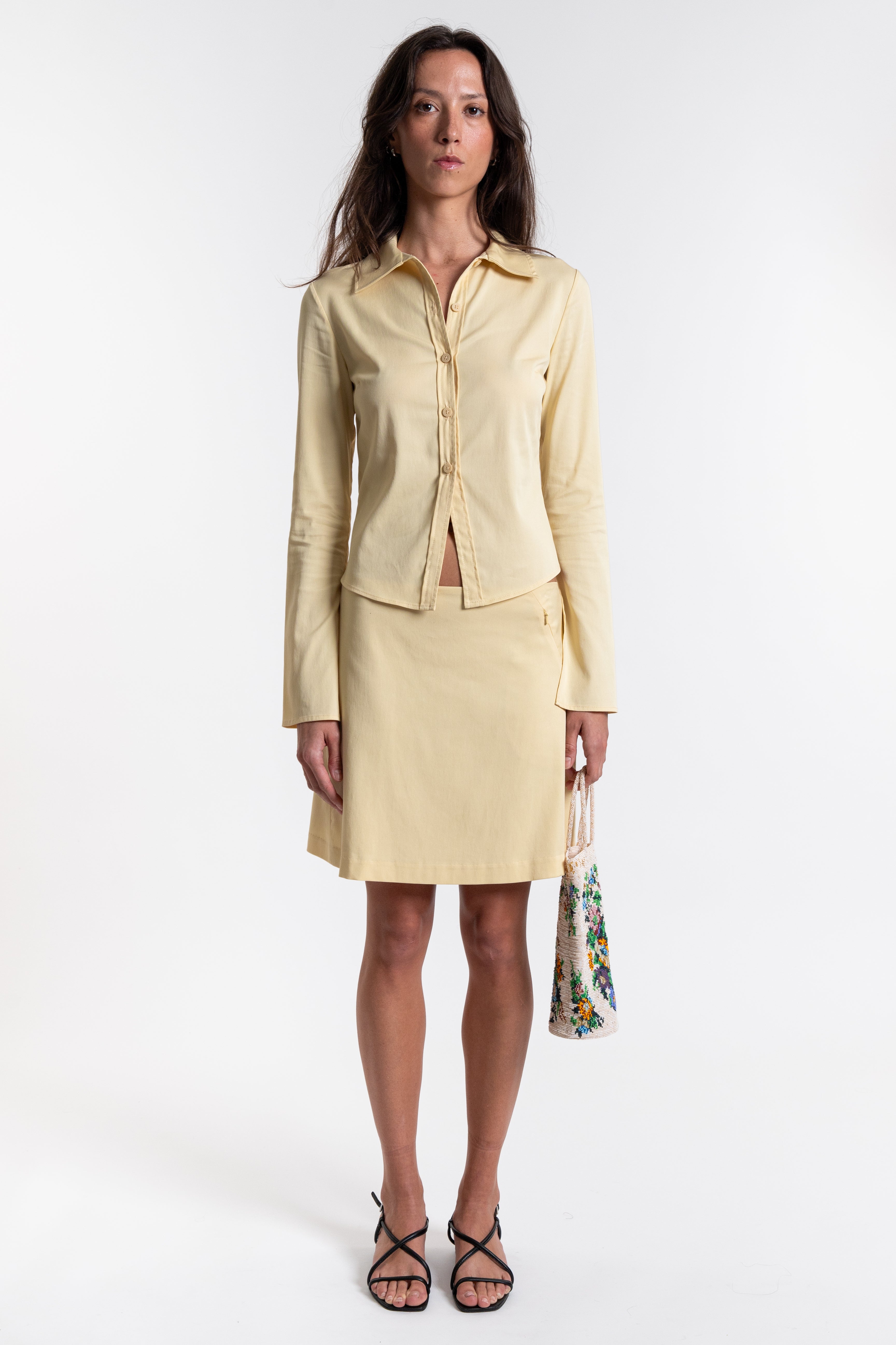 Receipt Skirt - Blonde