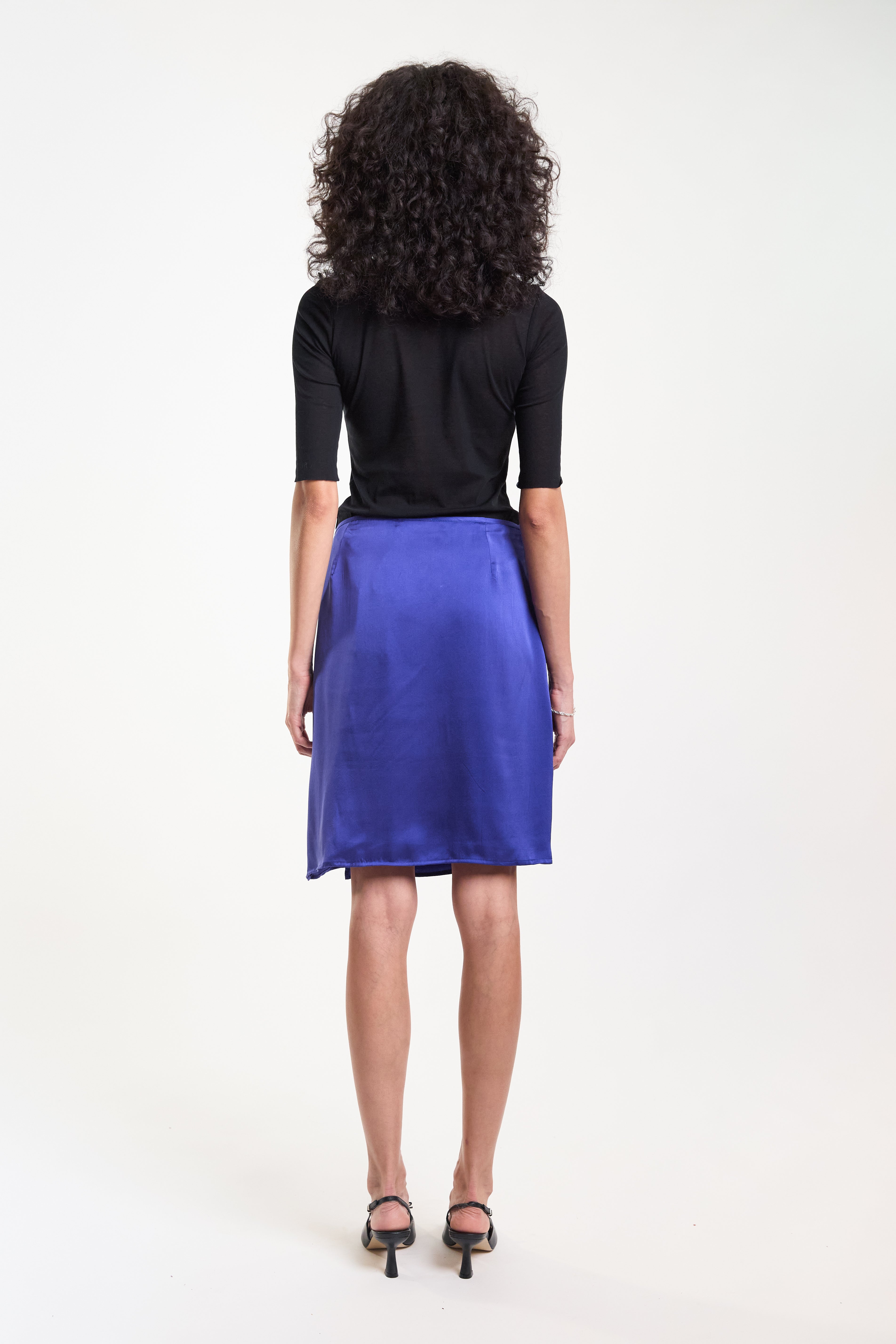 Connection Half Sleeve Top - Black