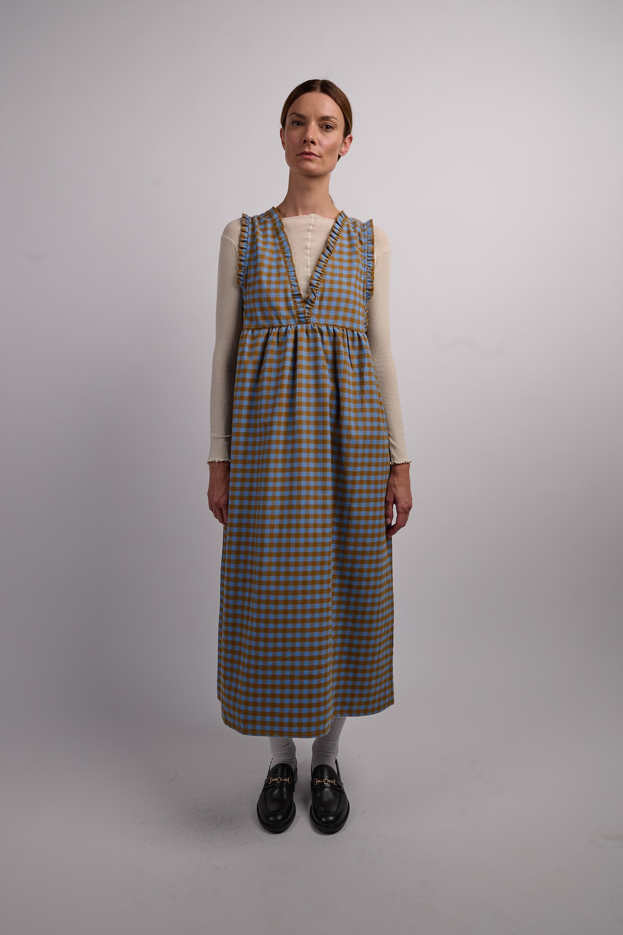 Nuria Dress - Blue Check