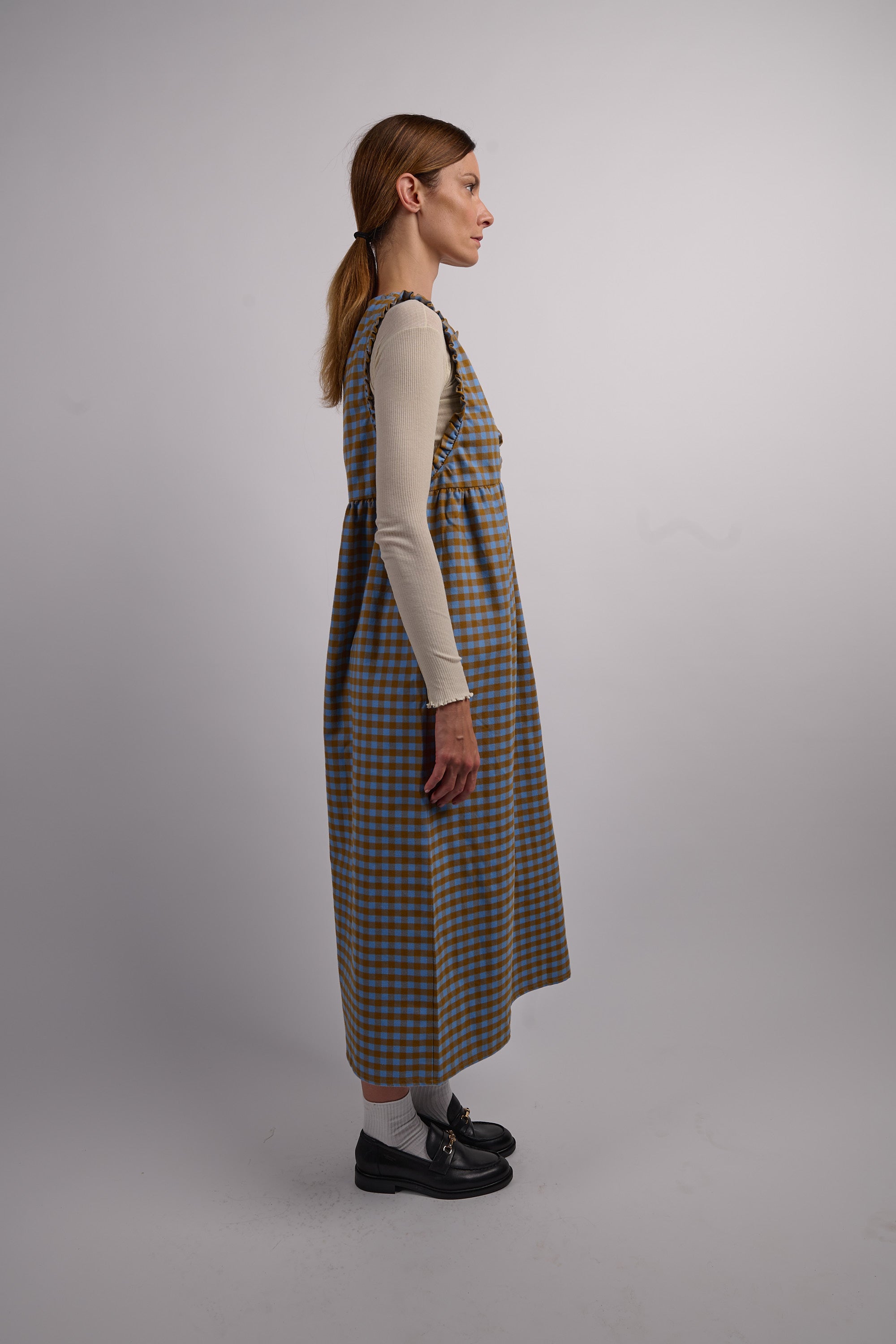 Nuria Dress - Blue Check