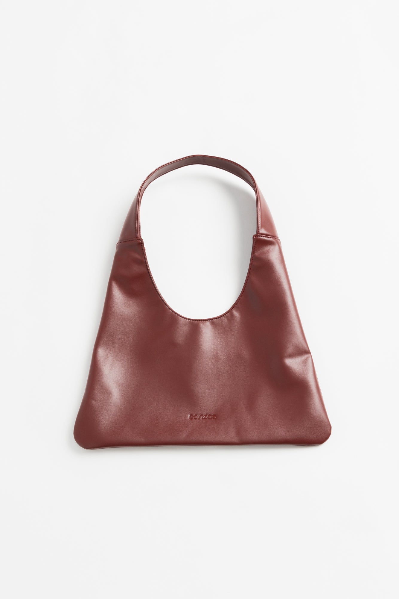 Agave Triangular Tote - Burgundy Red