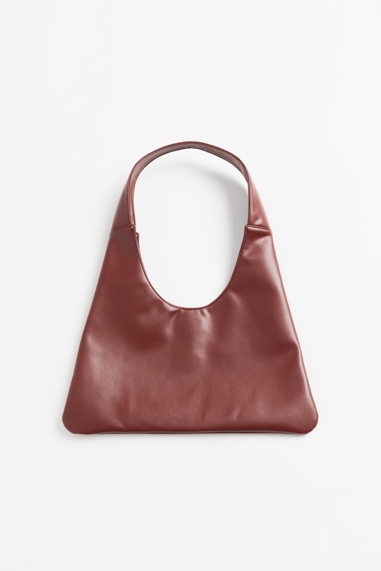 Agave Triangular Tote - Burgundy Red