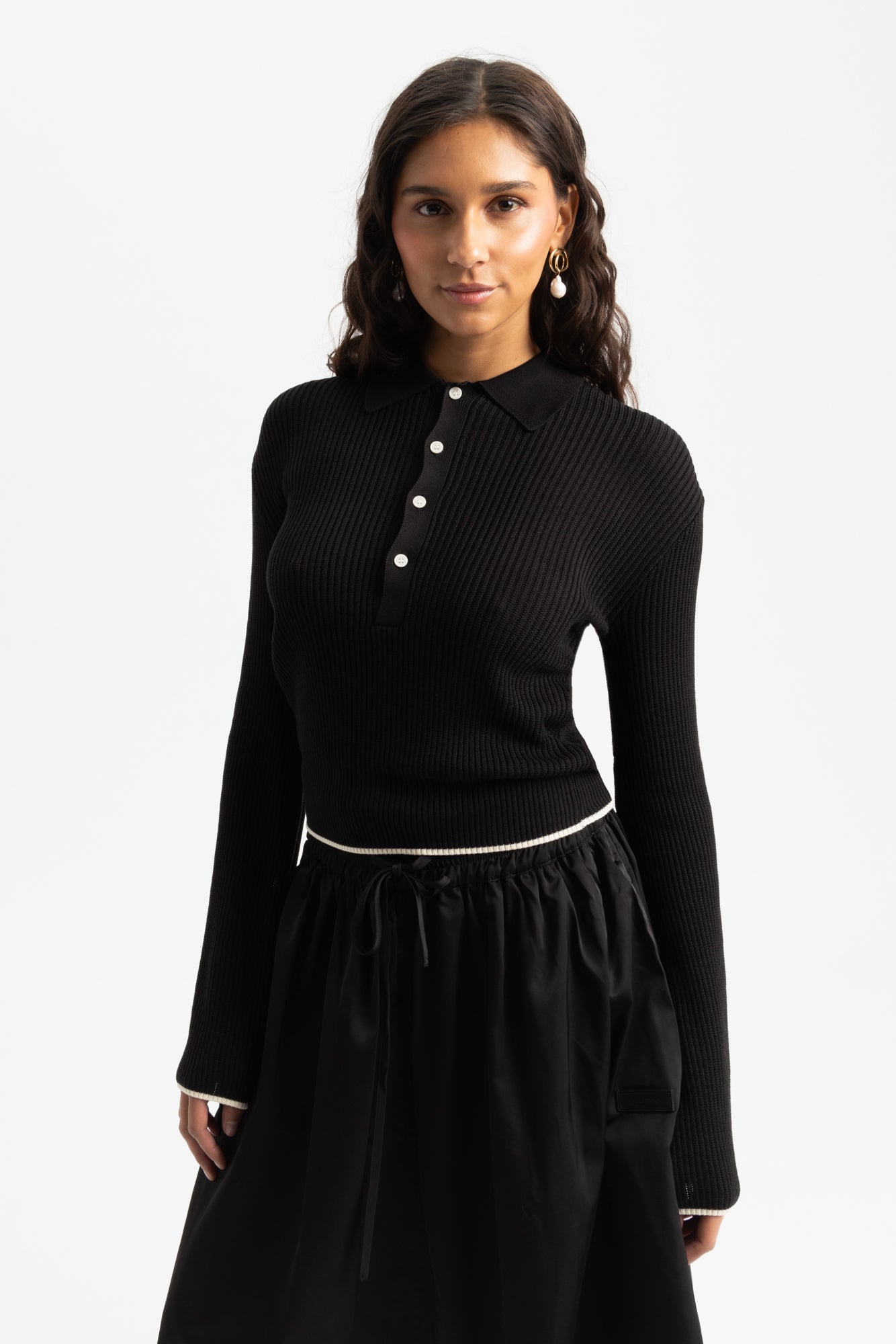 Kiki Polo Jumper - Black multi