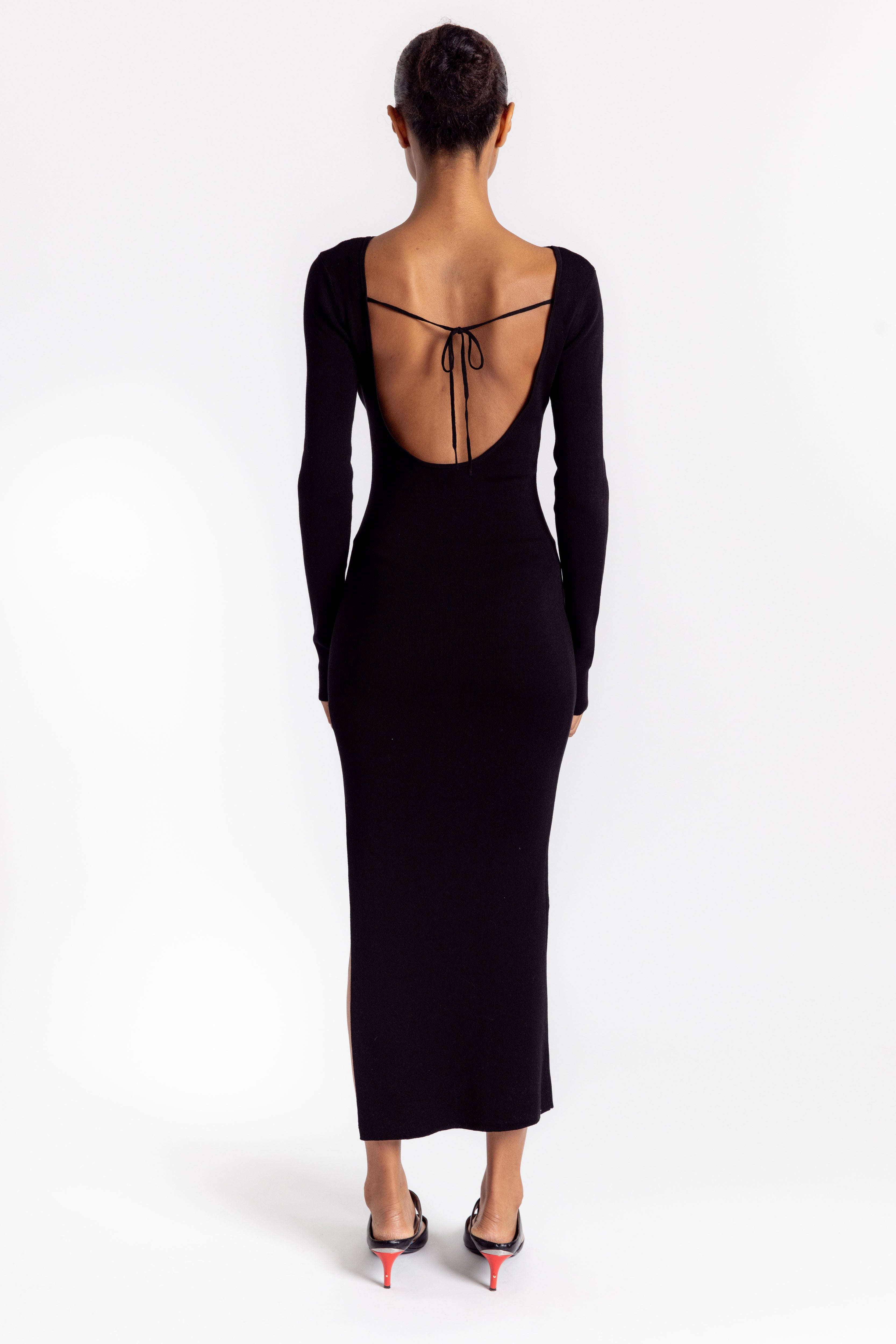 Cut Out Dress - Black