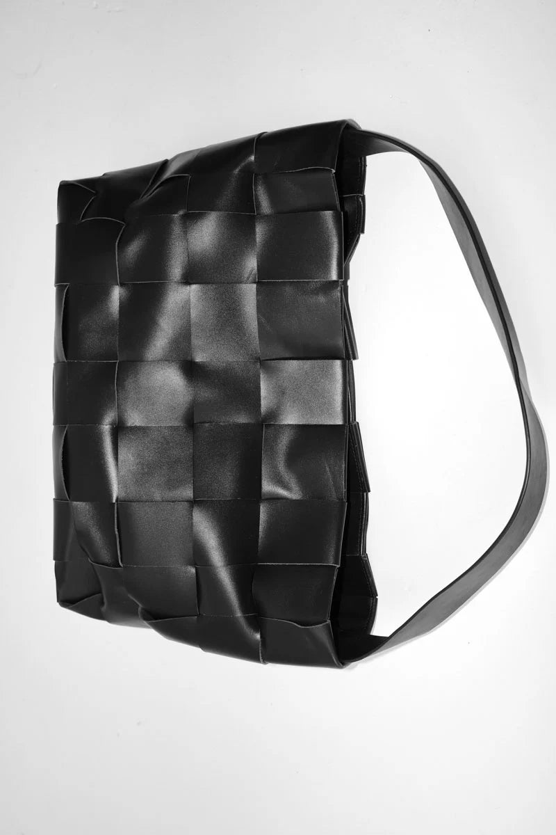 Large Woven Tote - Black