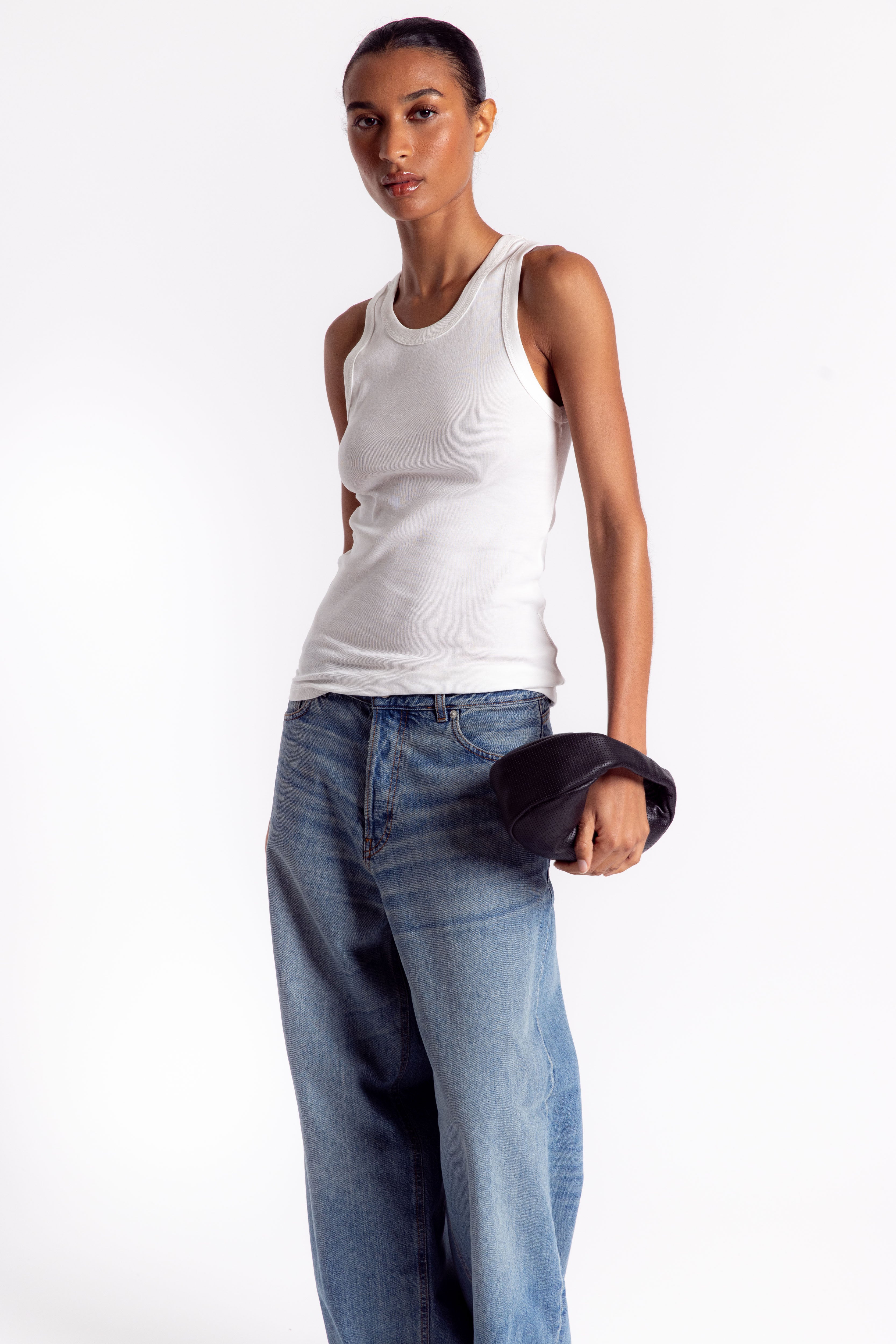 Organic Cotton Singlet - White