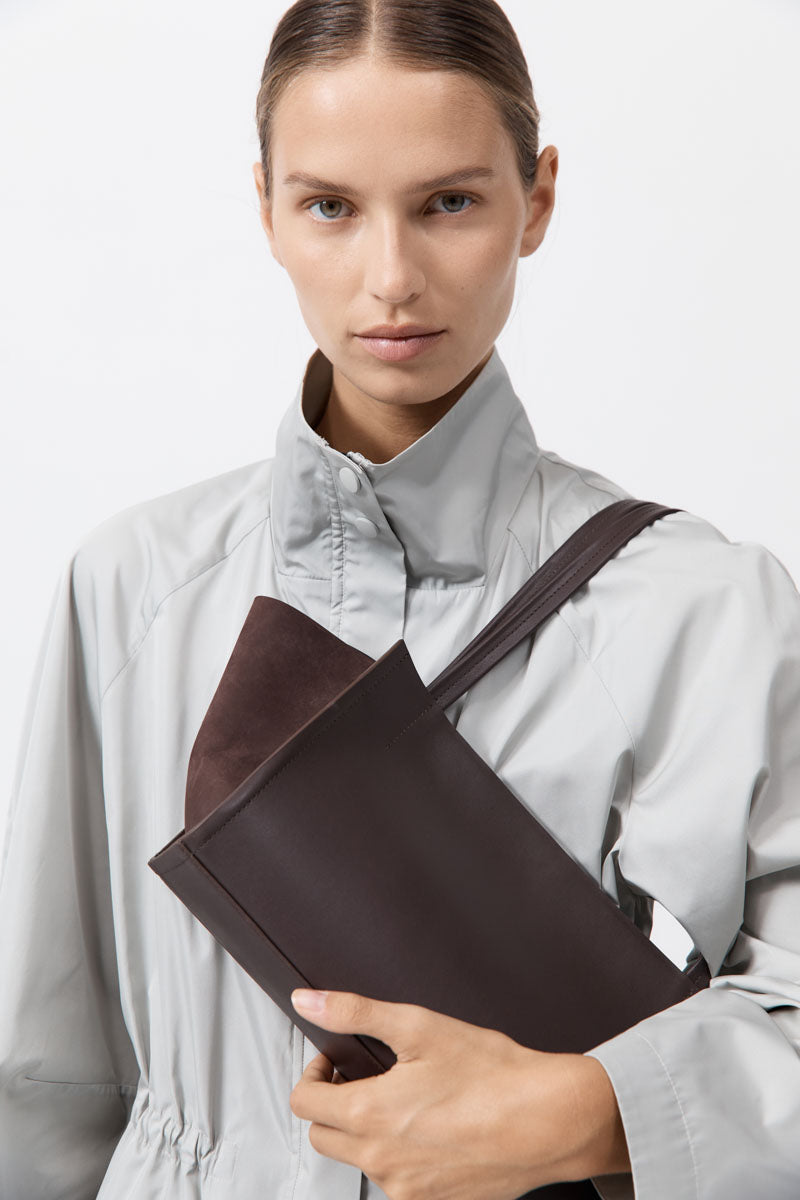 Slim Wonton Tote - Coffee