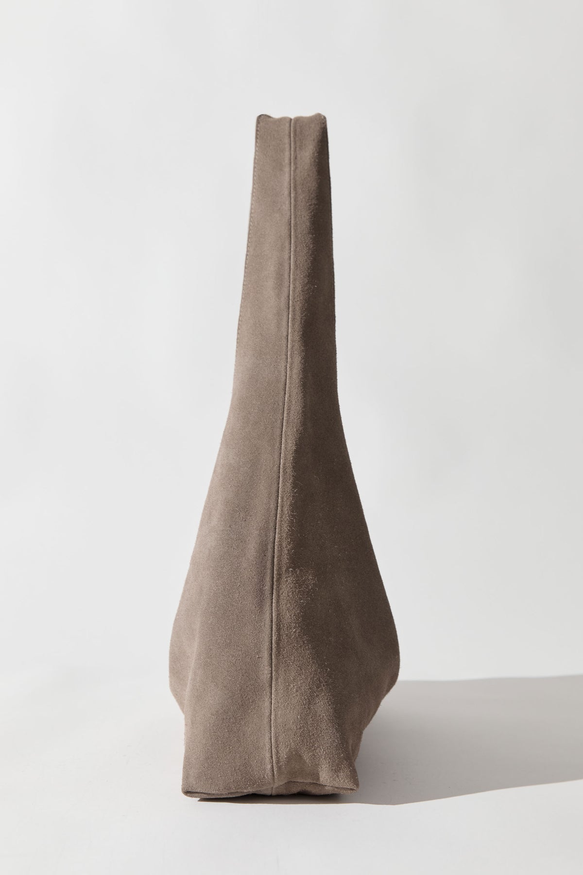 Suede Soft Bag - Pebble